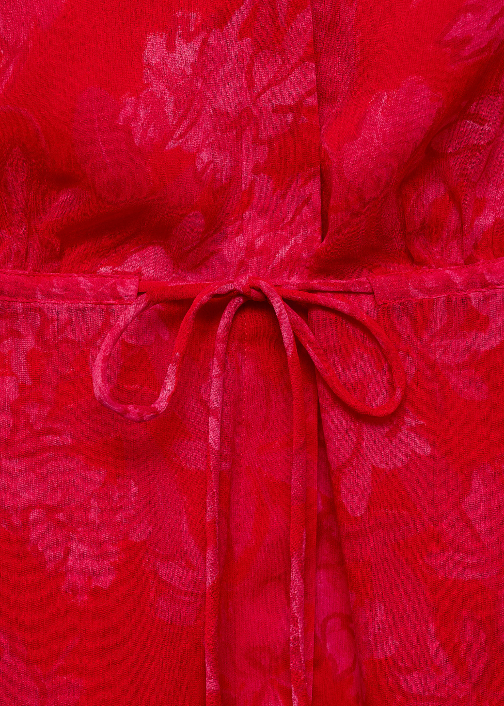 Floral-print dress with knot detail - Details of the article 8