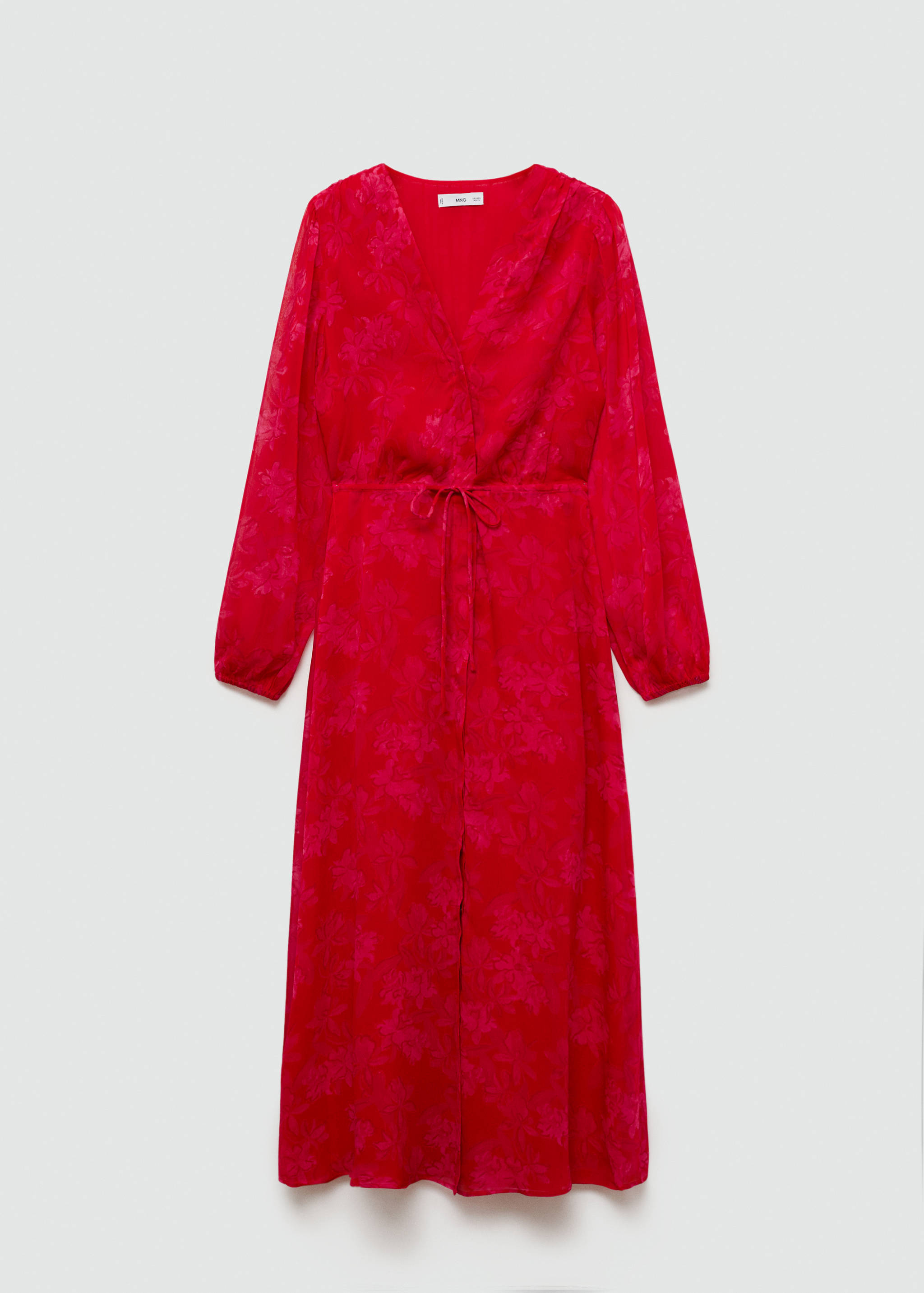 Vestido estampado floral nudo - Artículo sin modelo