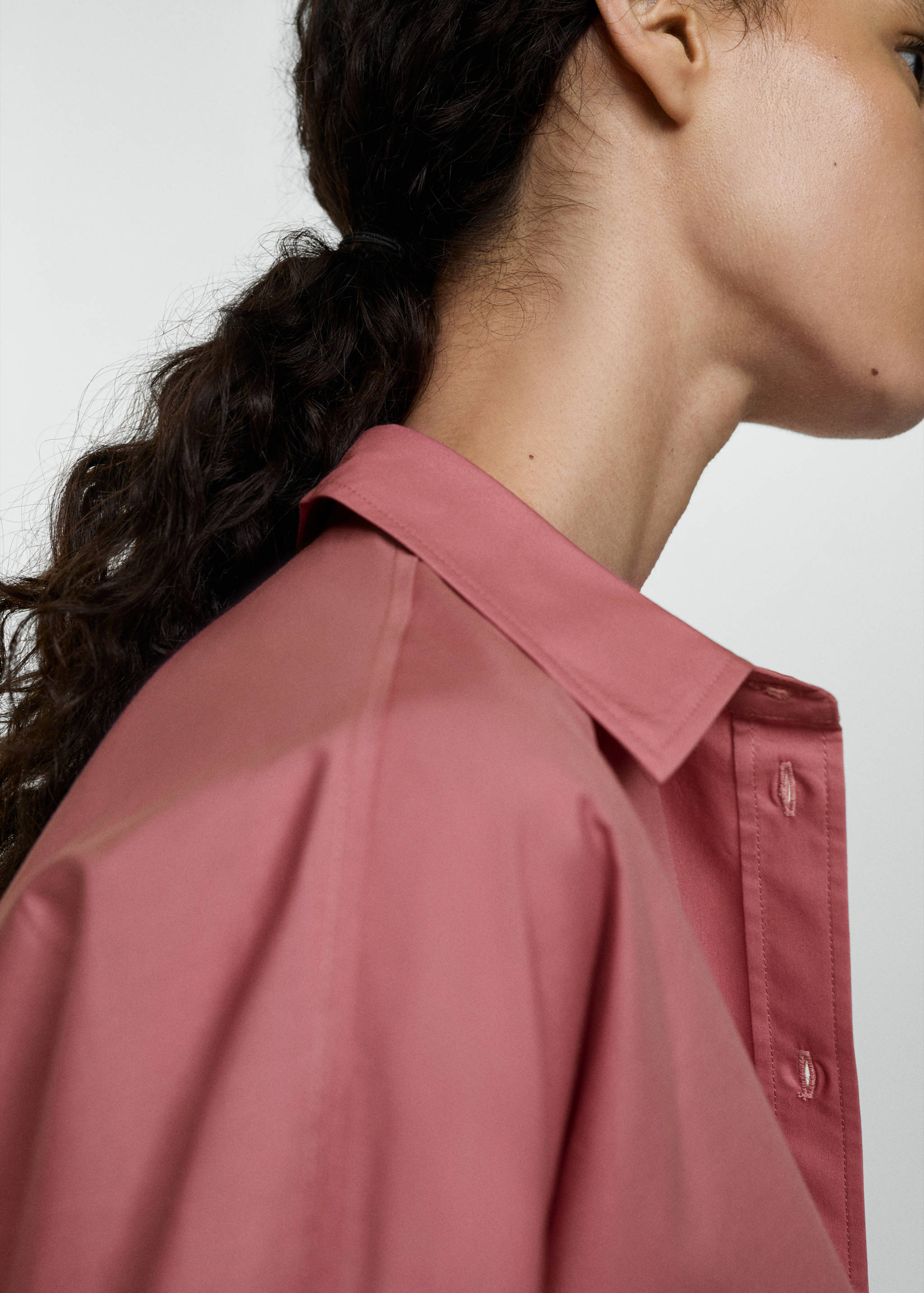 Short-sleeved lyocell cotton shirt - Details of the article 6