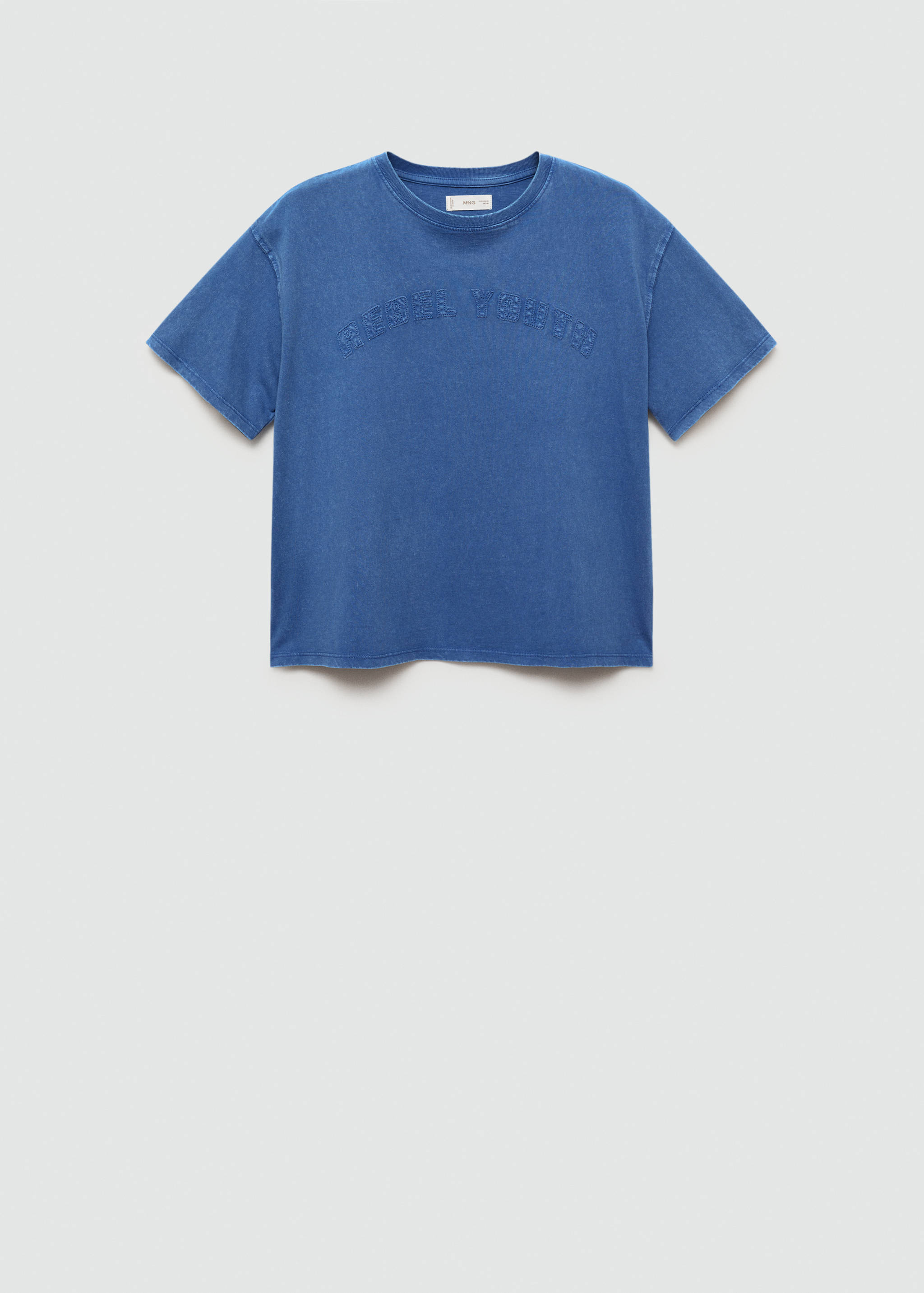 T-shirt message brodé - Article sans modèle