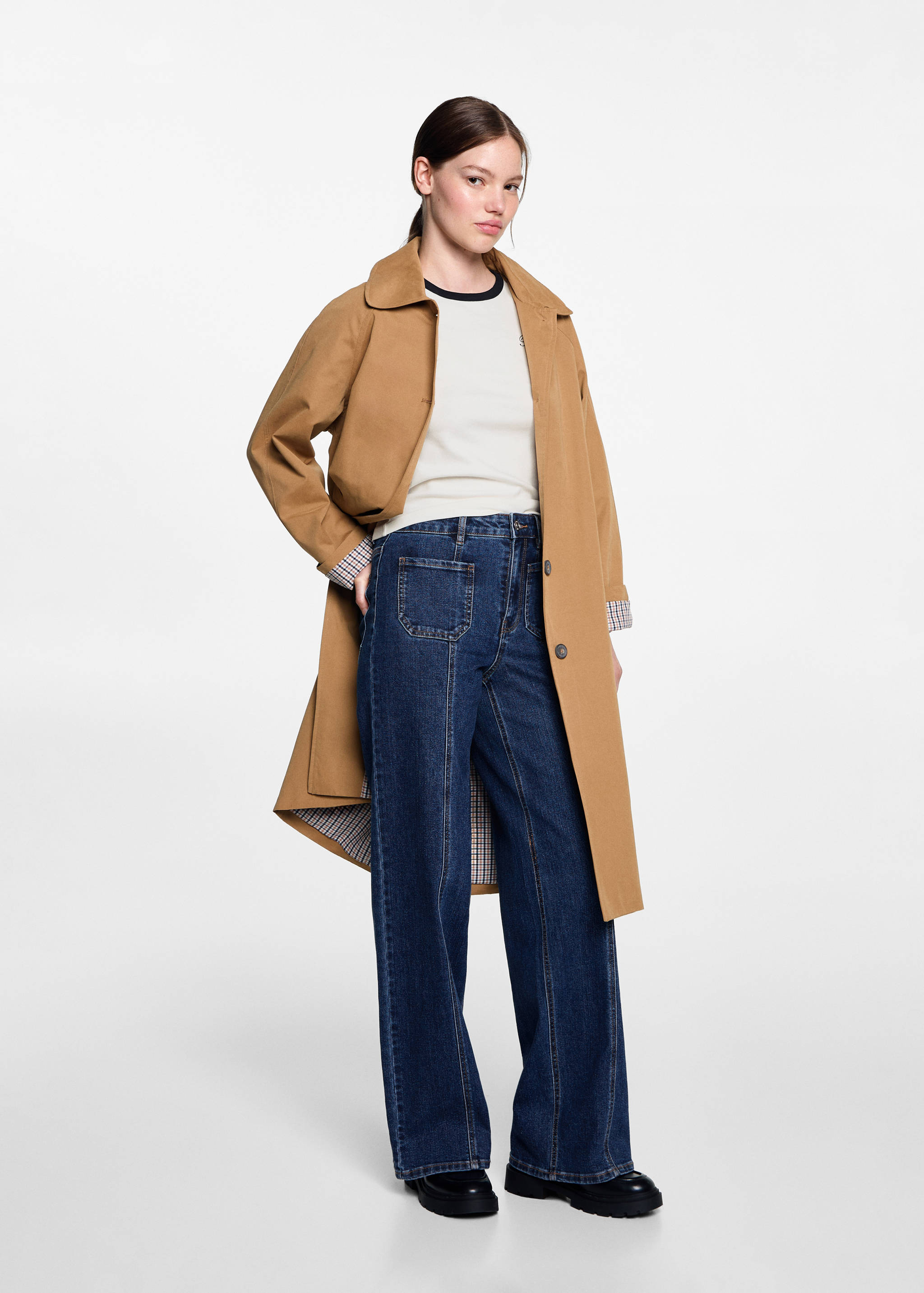 Contrast print T-shirt - General plane