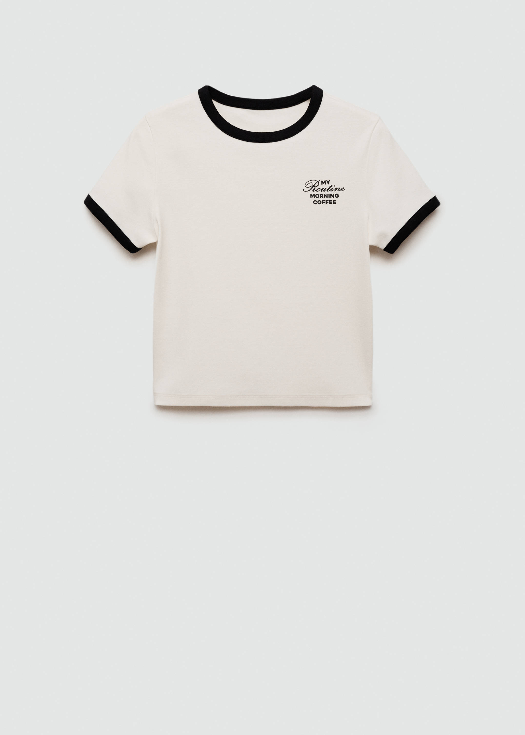 Contrast print T-shirt - Article without model