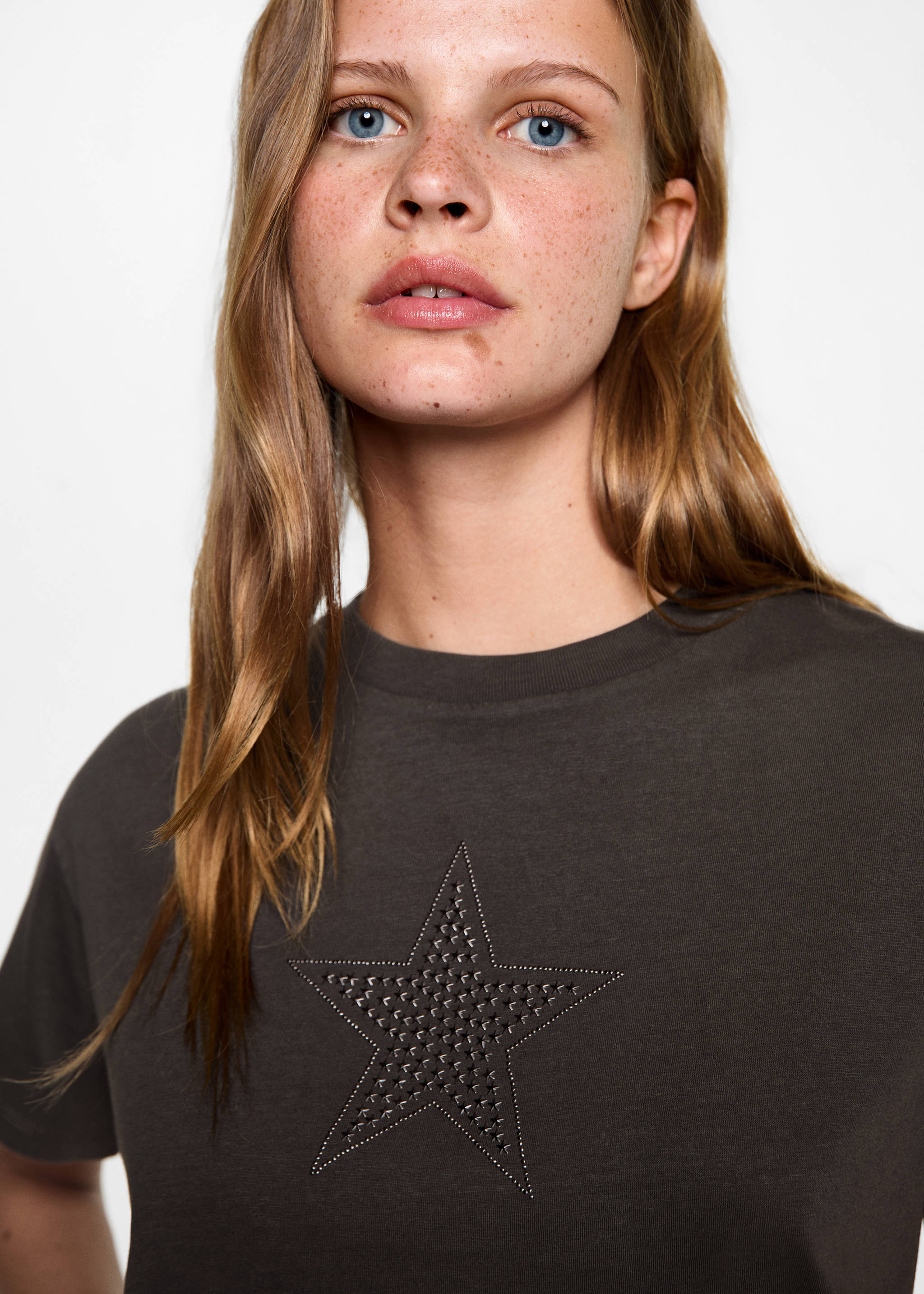 T-shirt imprimé clouté - Détail de l'article 1