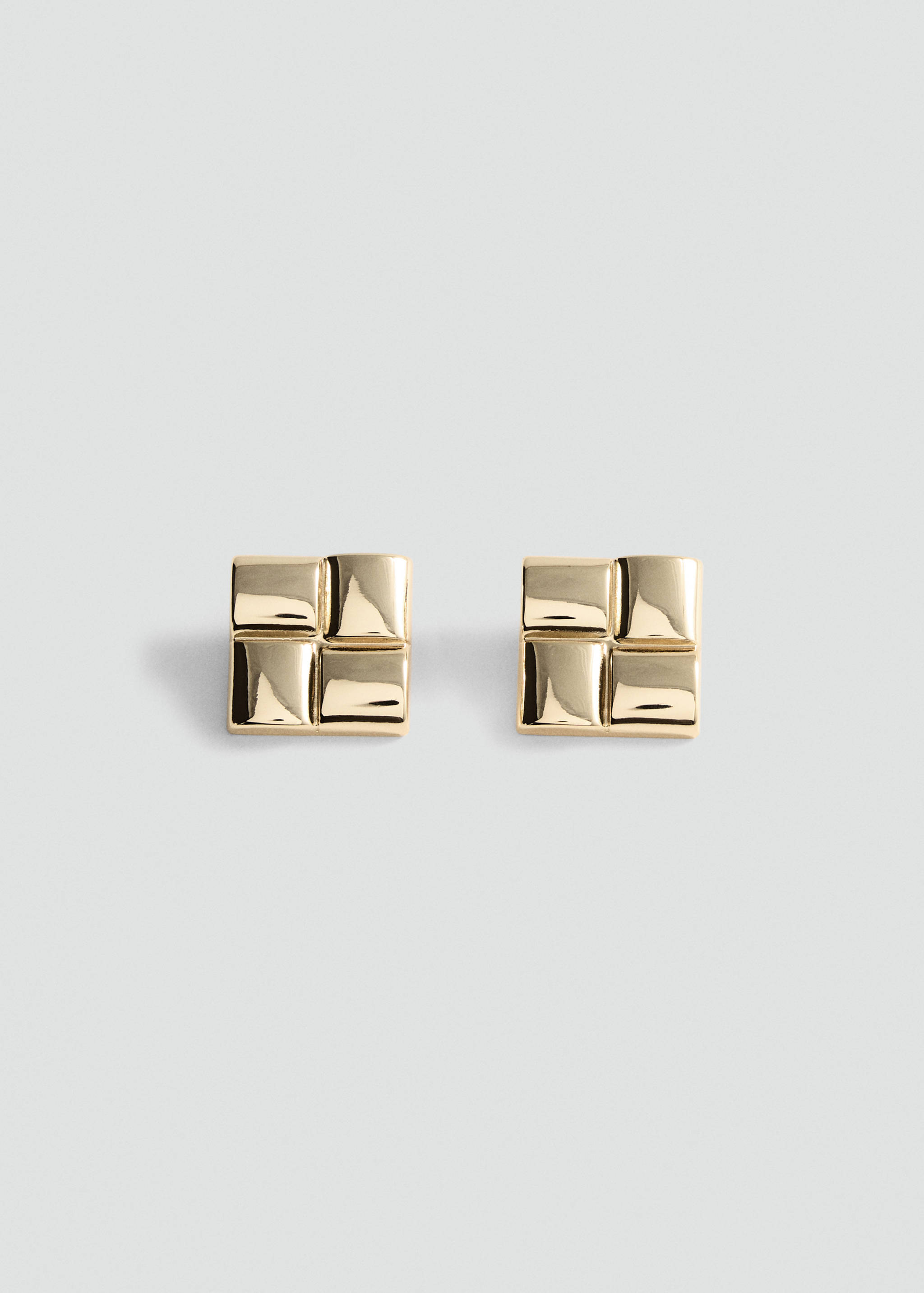 Earrings with geometric relief - Article without model