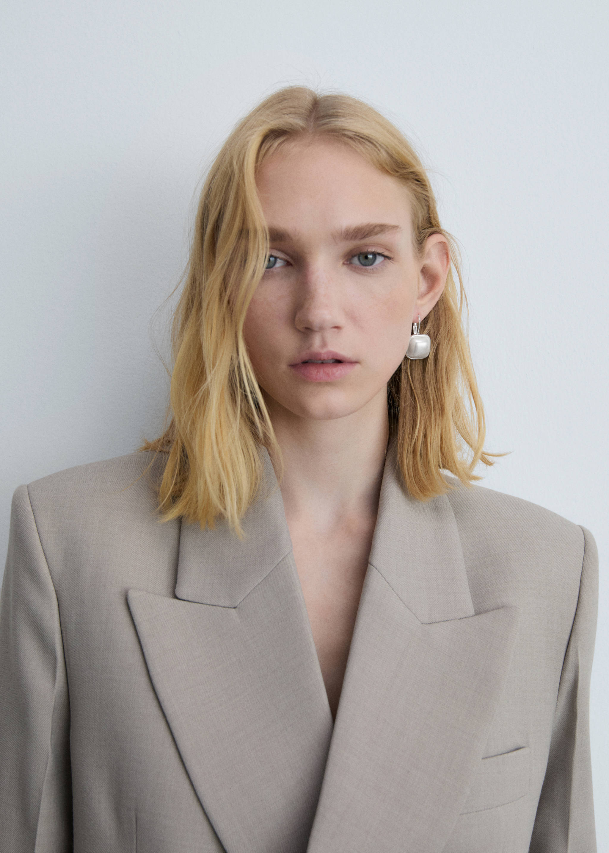 Геометрические серьги с бусинами - Общий план