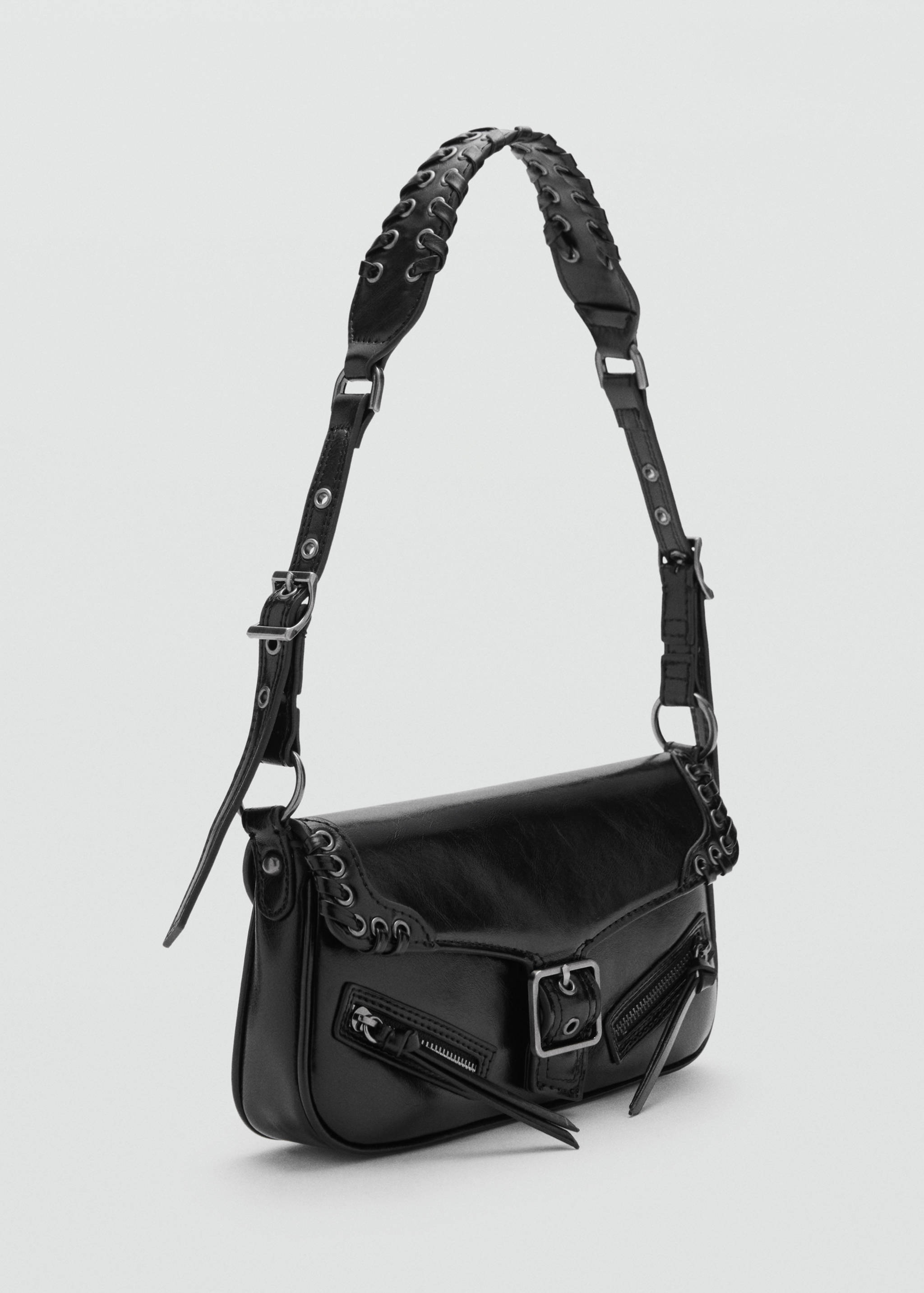 Shoulder bag with buckle - Medium plane