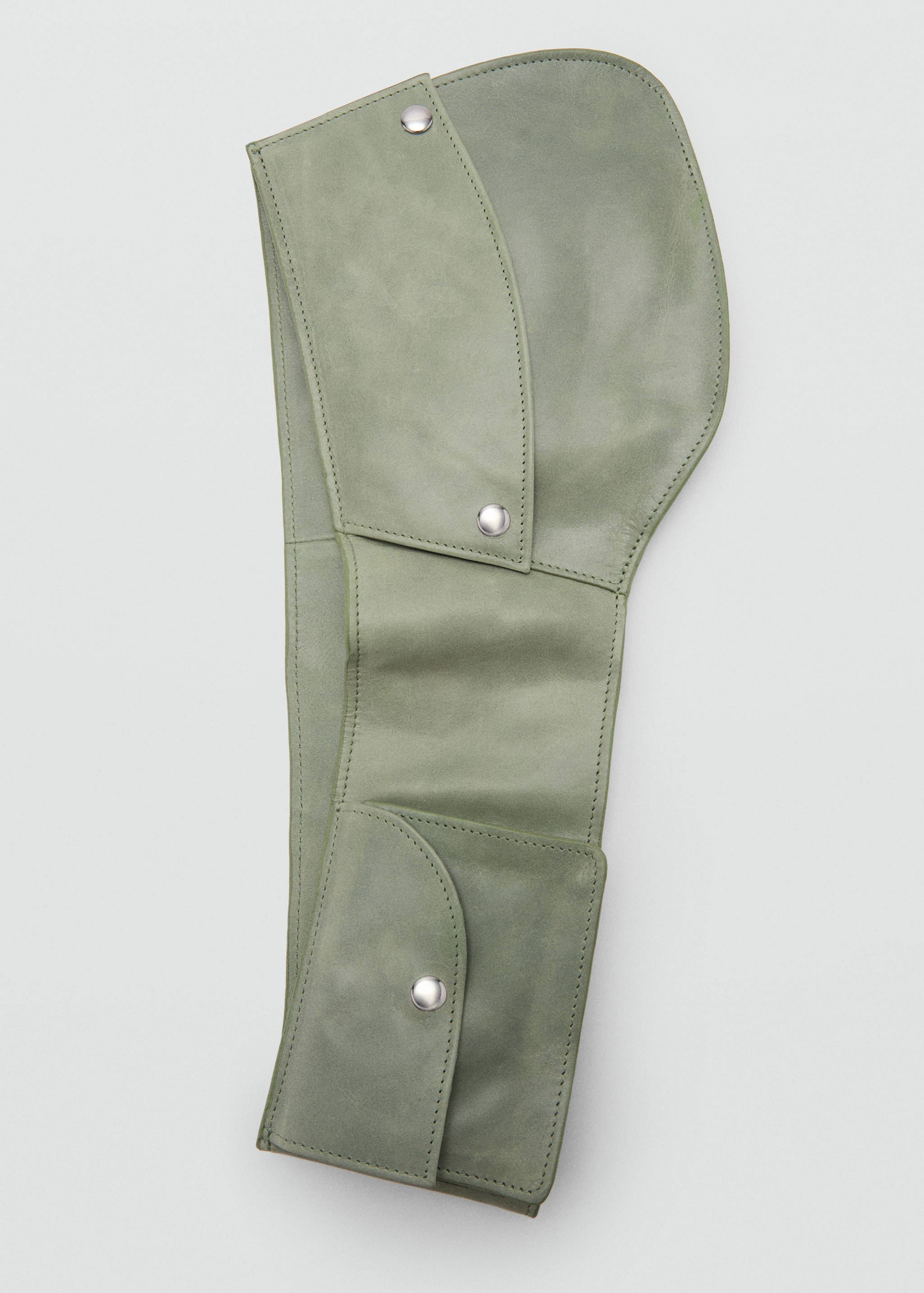 Поясная сумка из кожи с карманами - Деталь изделия 3