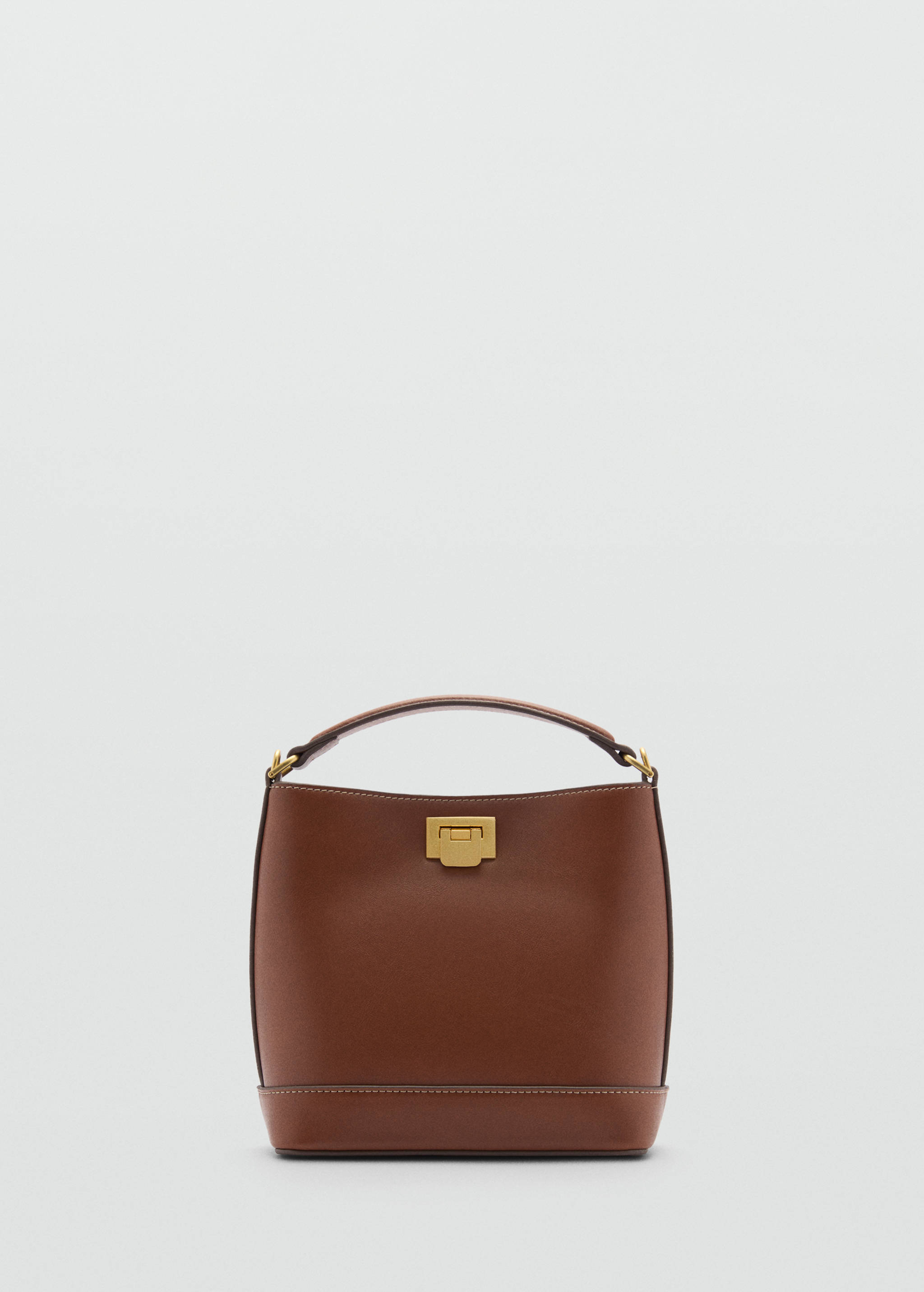 Mini shopper bag with metallic detail - Article without model