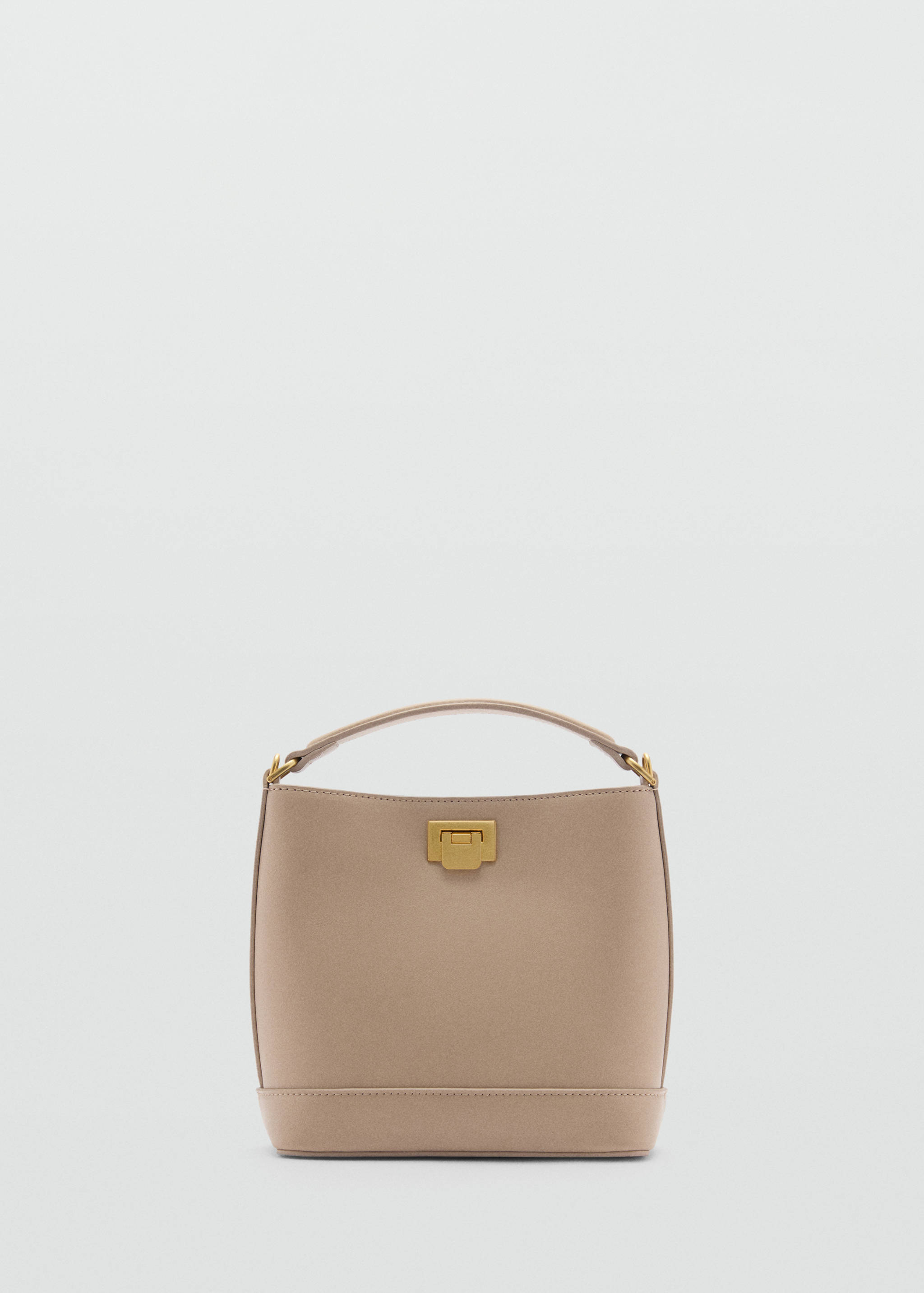 Mini shopper bag with metallic detail - Article without model