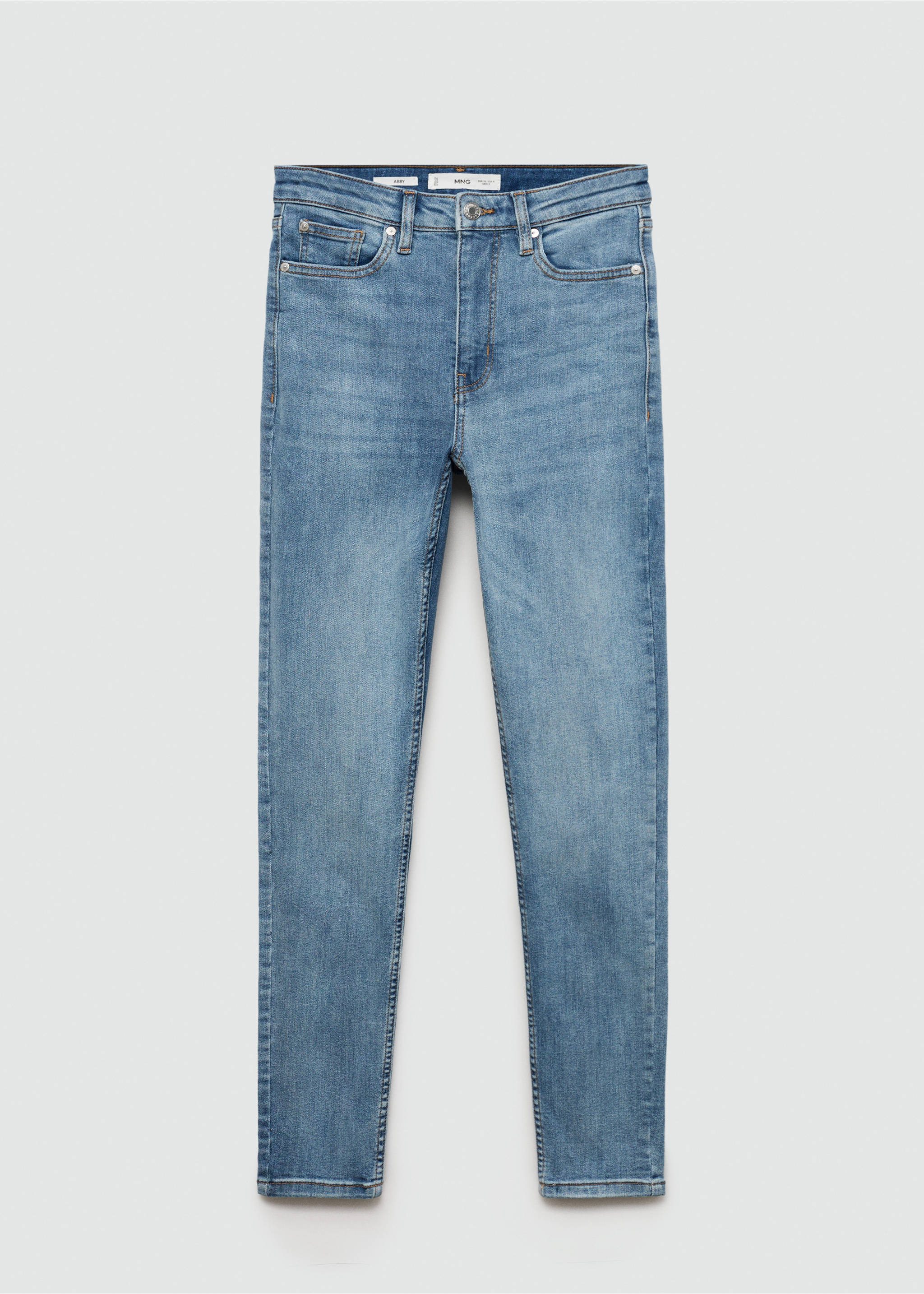 High-rise skinny jeans - Article without model, Medium Blue. Ref: 77034060-00.