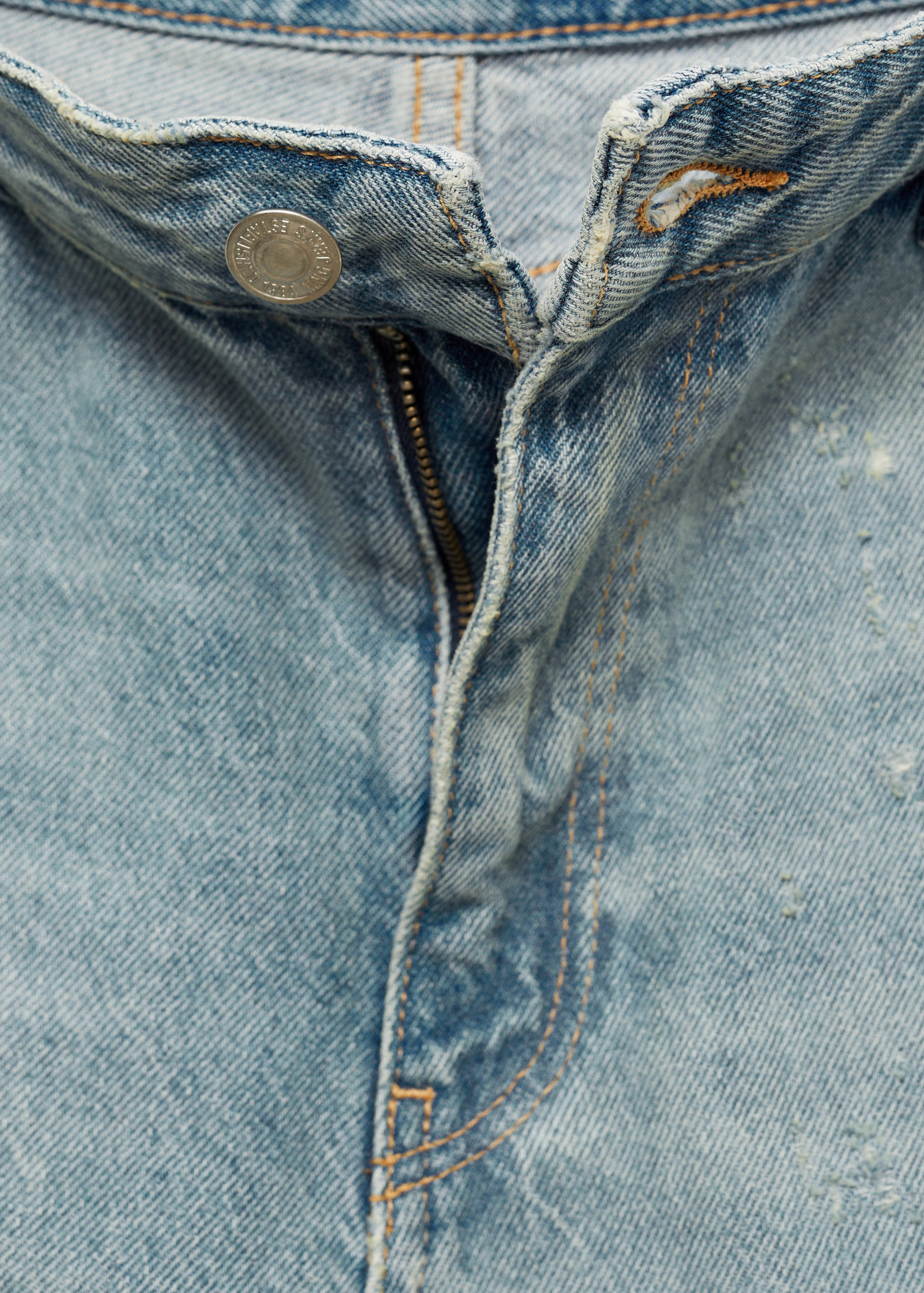 Ripped straight jeans - Details of the article 8