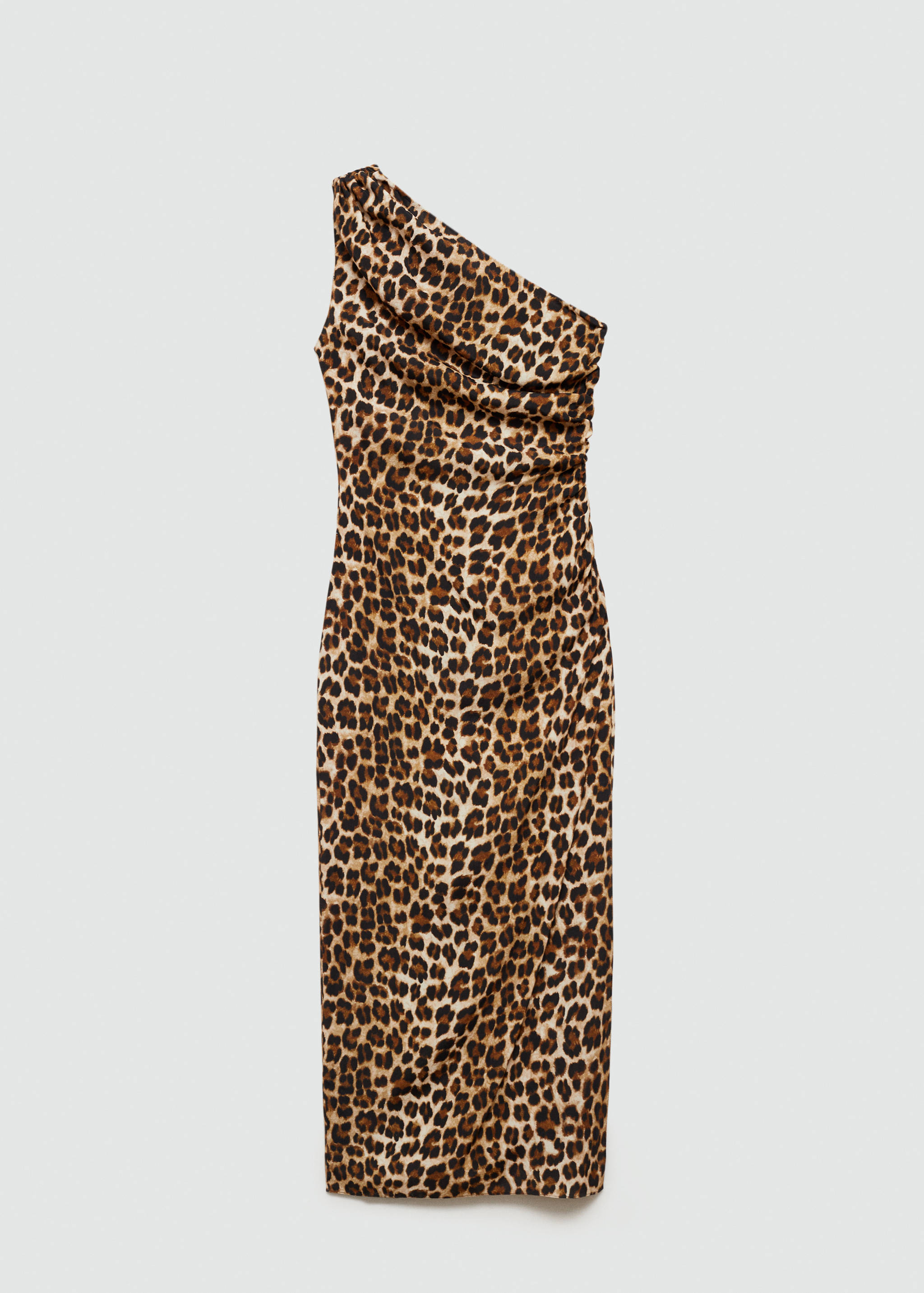 Asymmetrical animal-print dress - Article without model