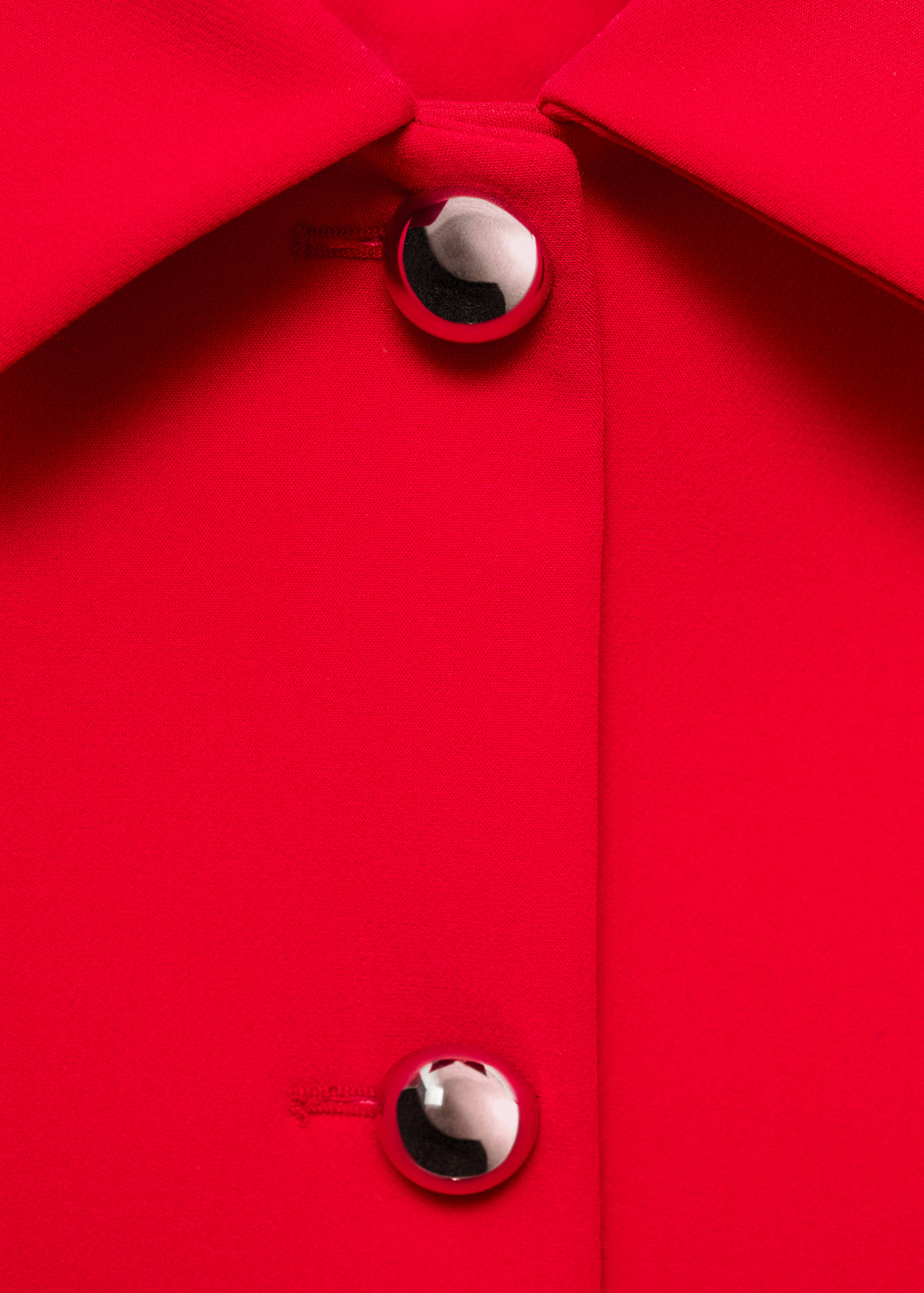 Buttoned cropped jacket - Details of the article 8