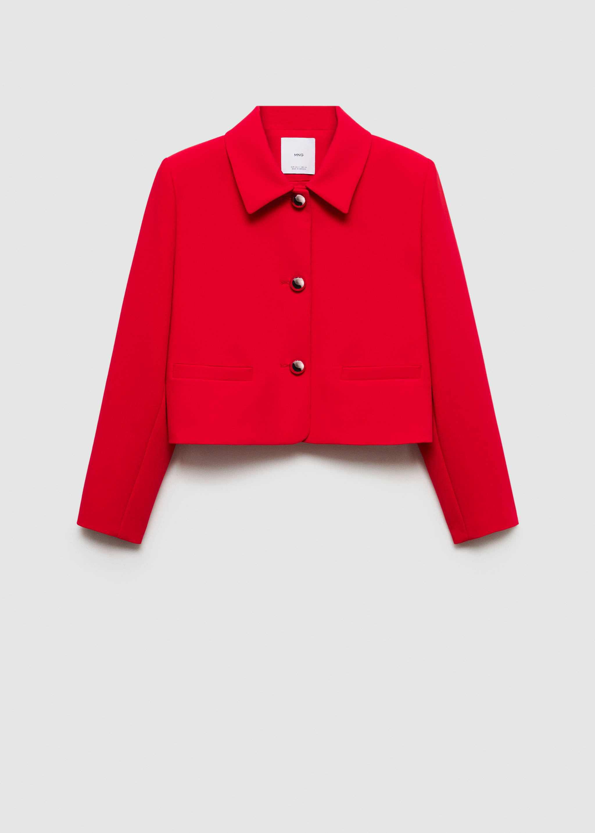 Buttoned cropped jacket - Article without model