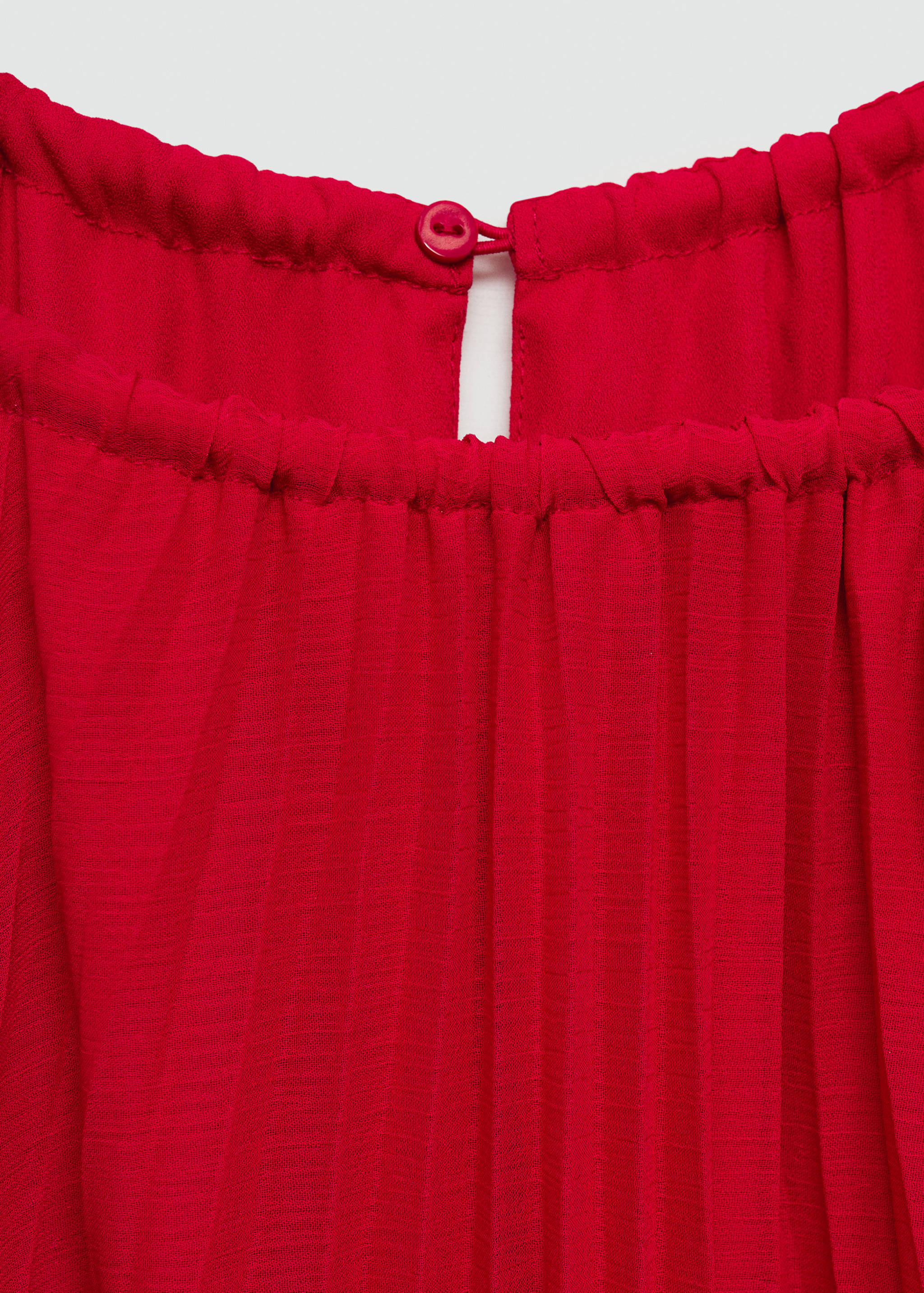 Belt pleated dress - Details of the article 8
