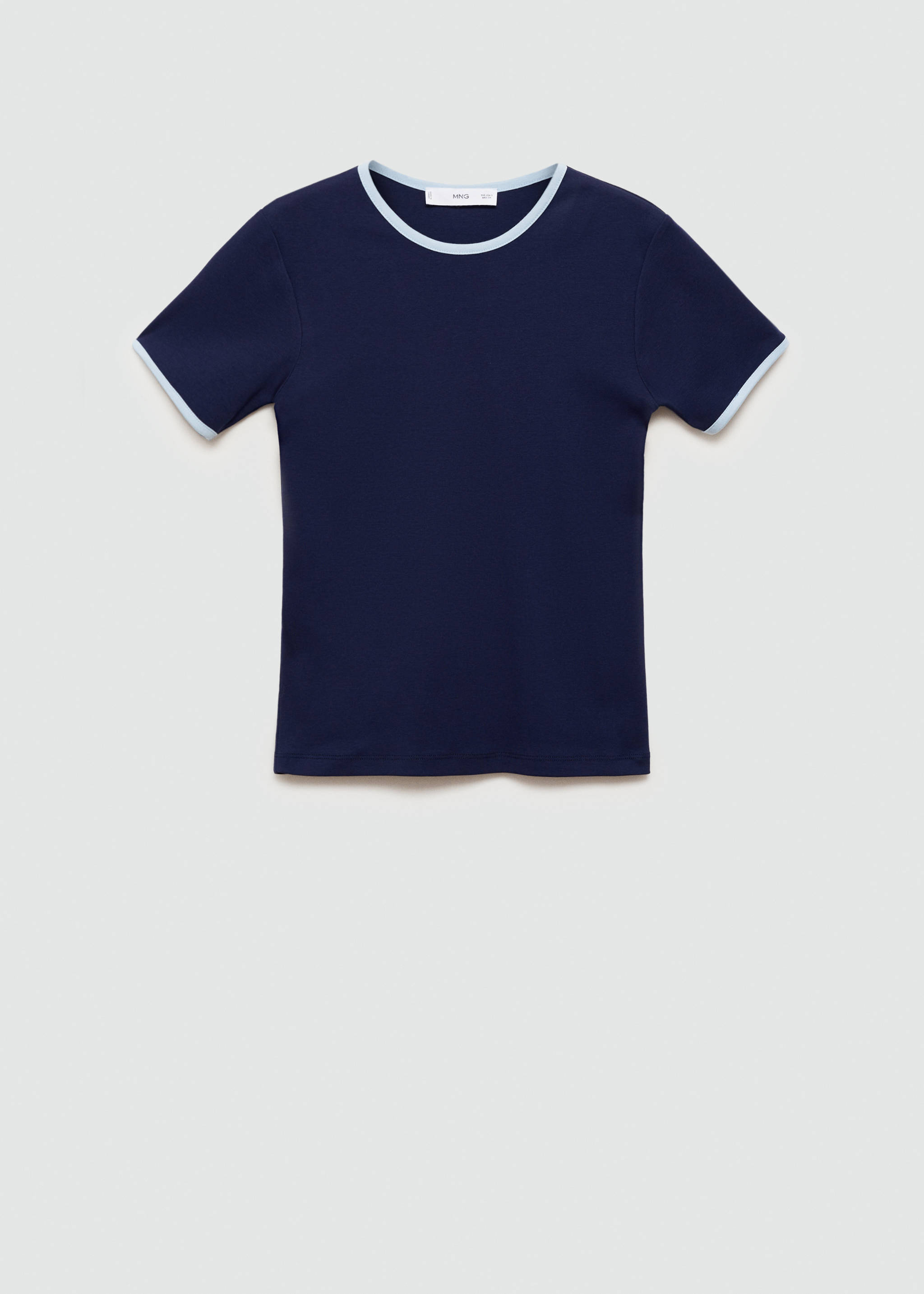 Contrast trim T-shirt - Article without model