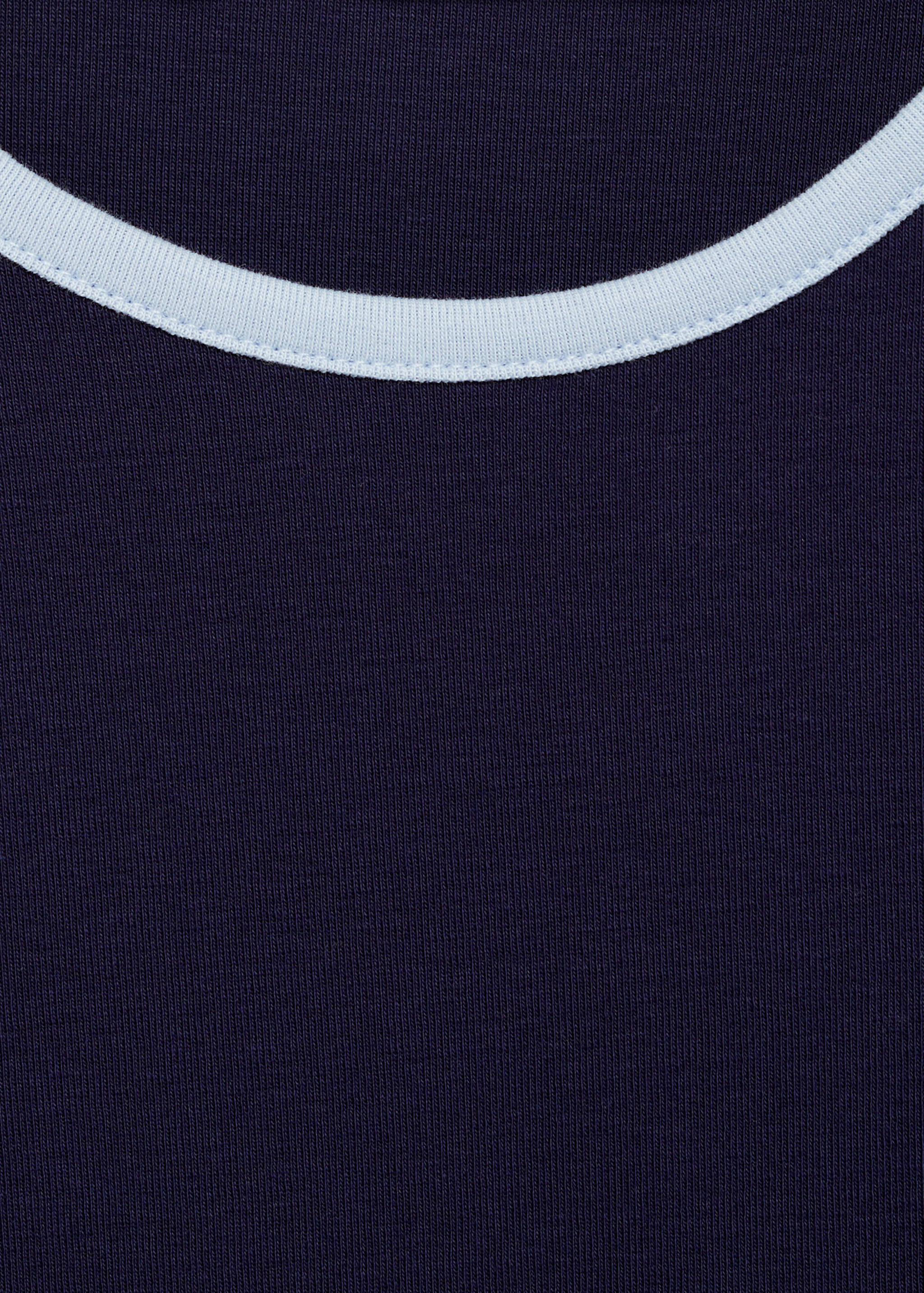 Contrast trim T-shirt - Details of the article 8