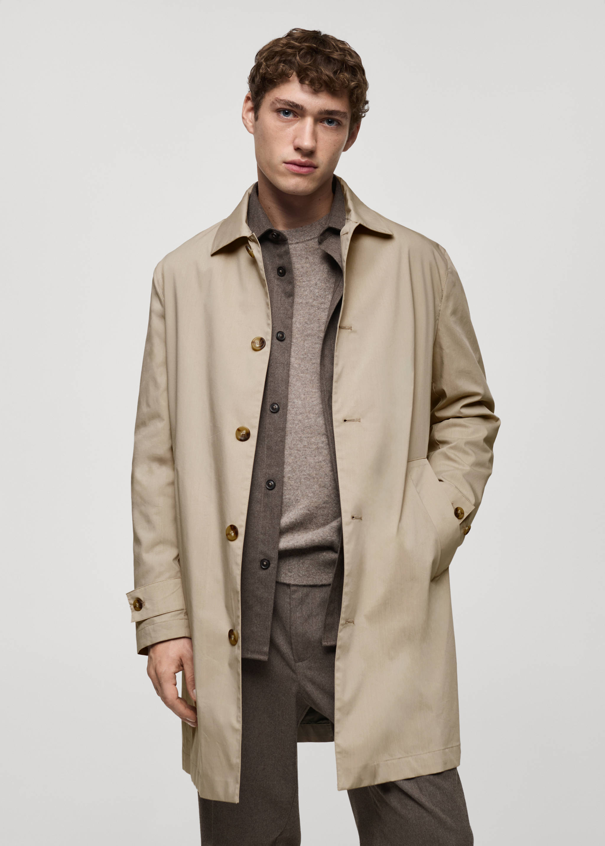 经典防水风衣 - null