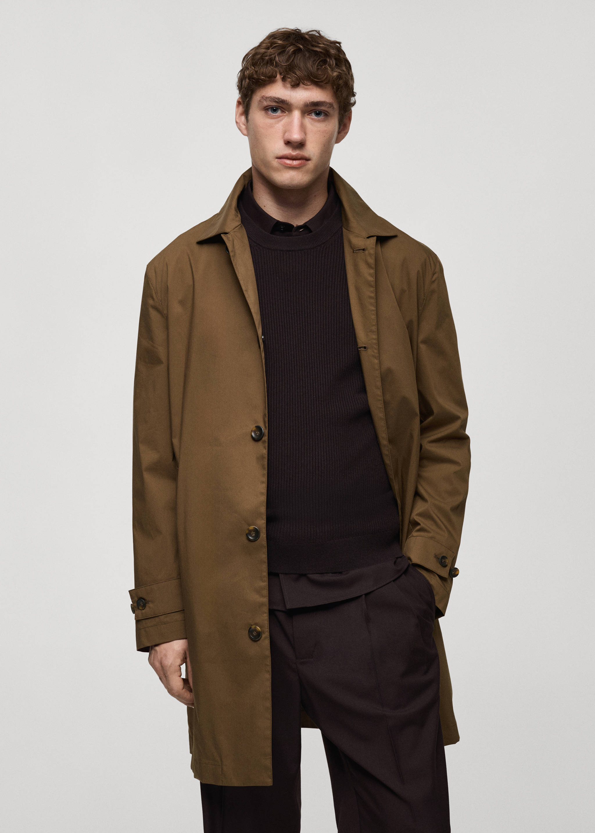 经典防水风衣 - null