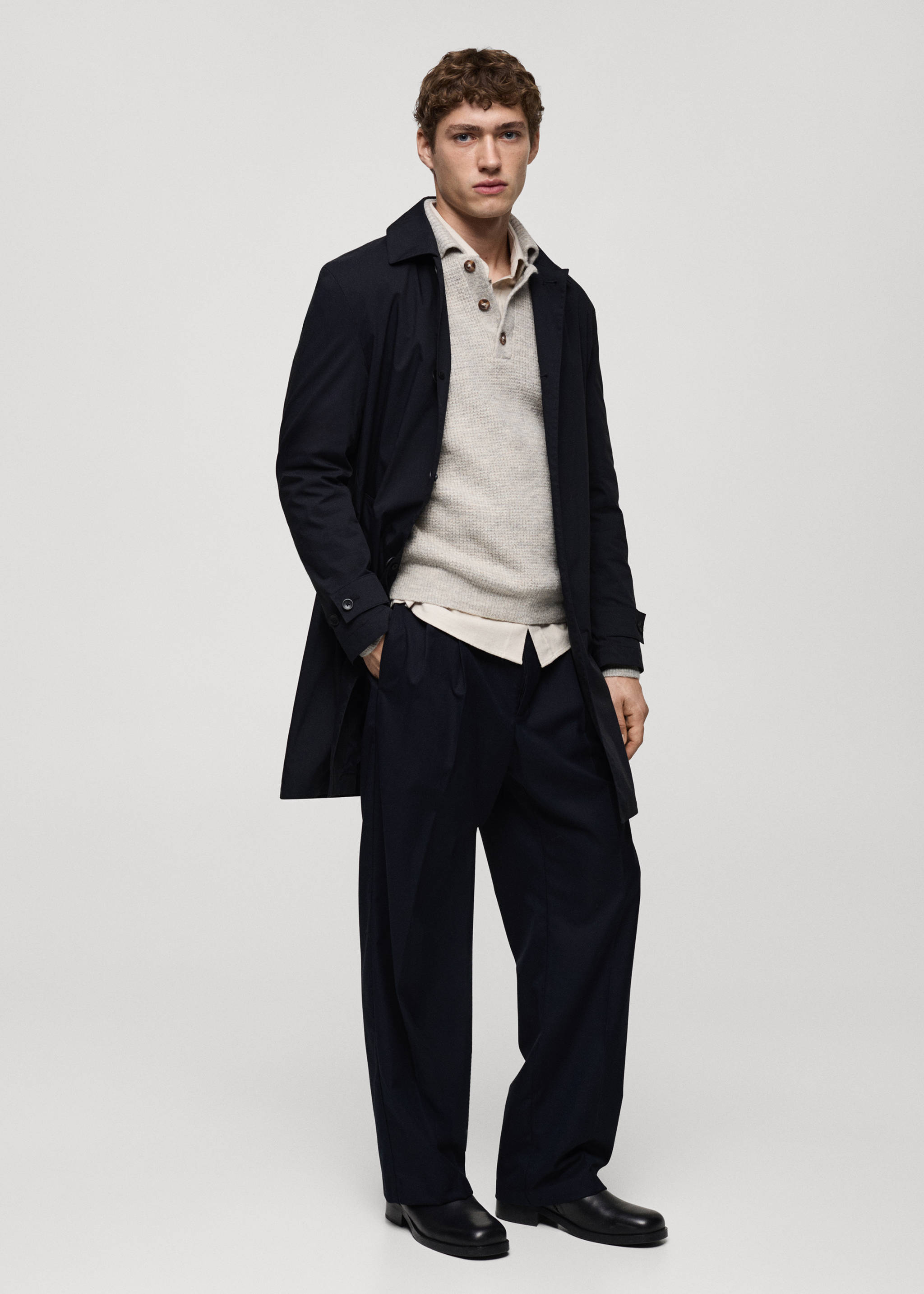 经典防水风衣 - null