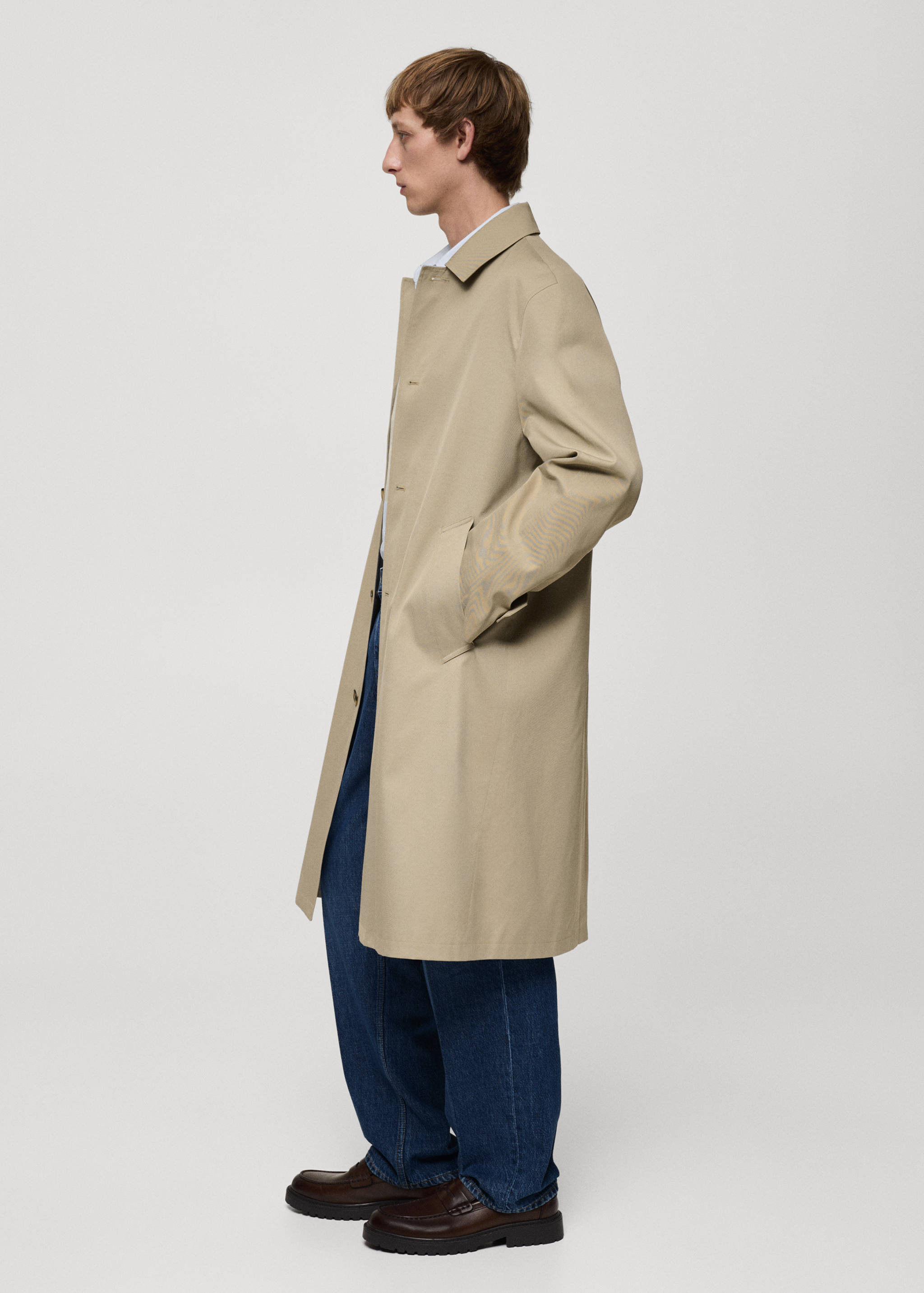 Relaxed-fit water-repellent trench coat - Details of the article 2