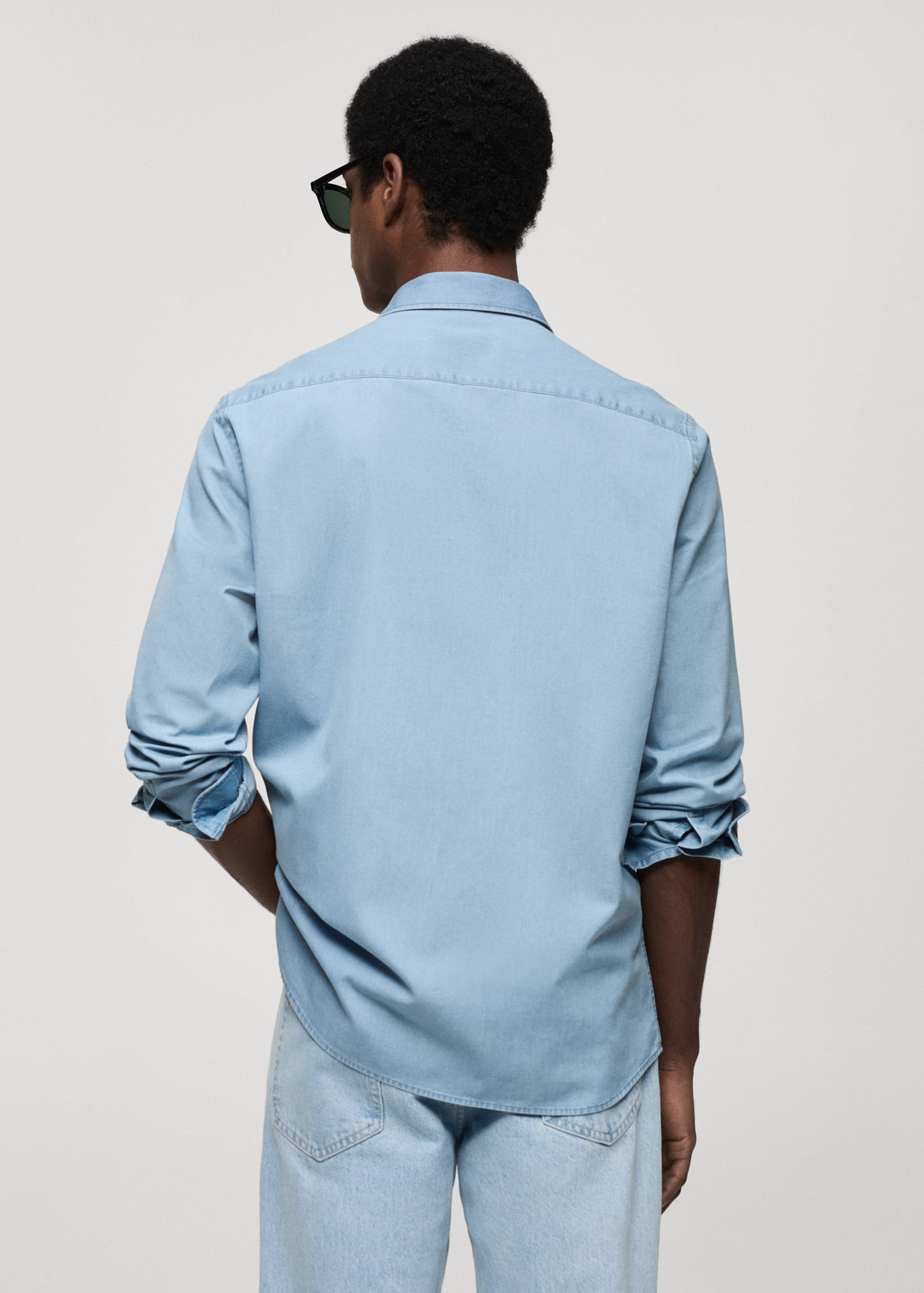 Chemise regular-fit chambray coton - Verso de l’article