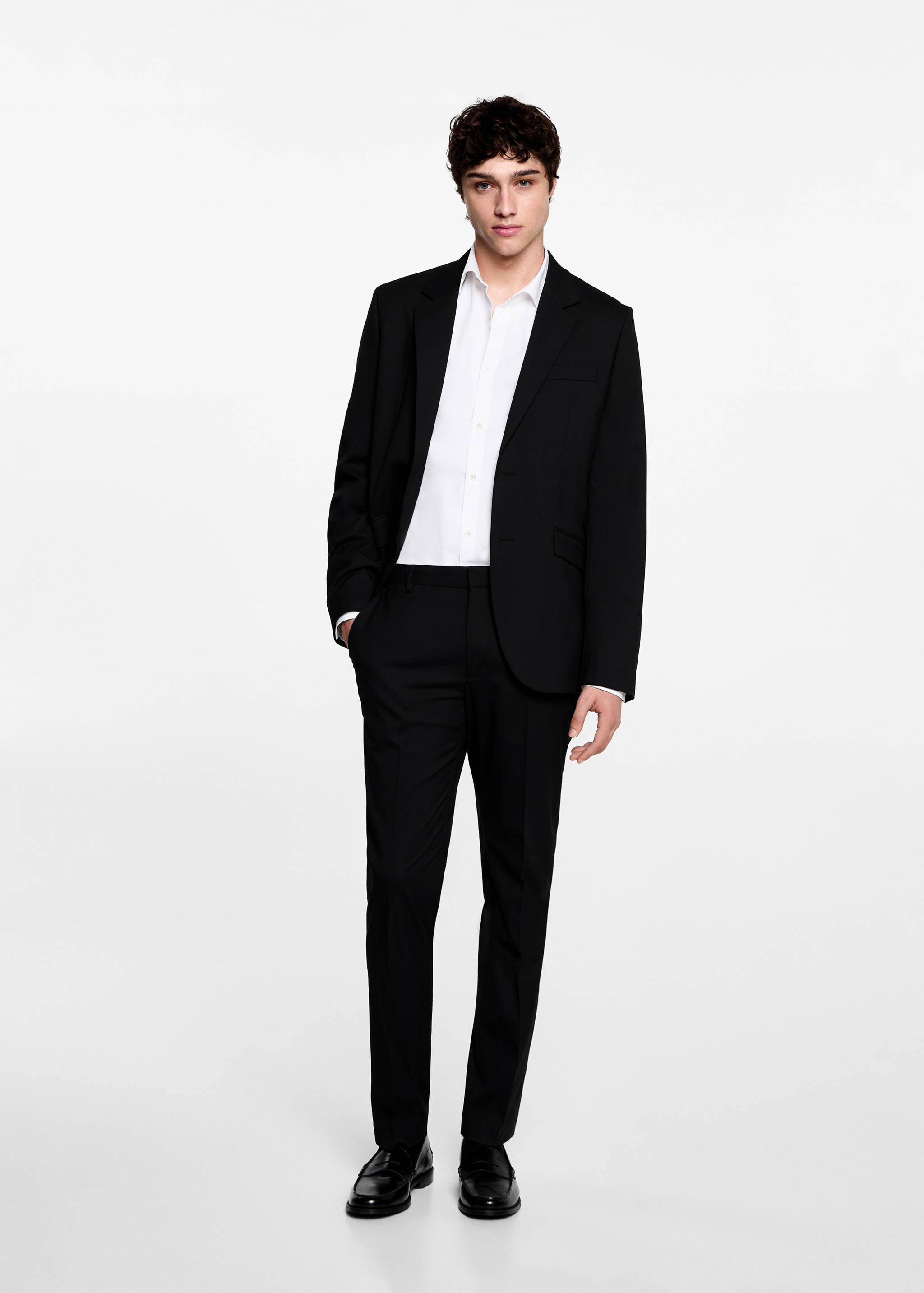 Slim fit suit trousers - General plane