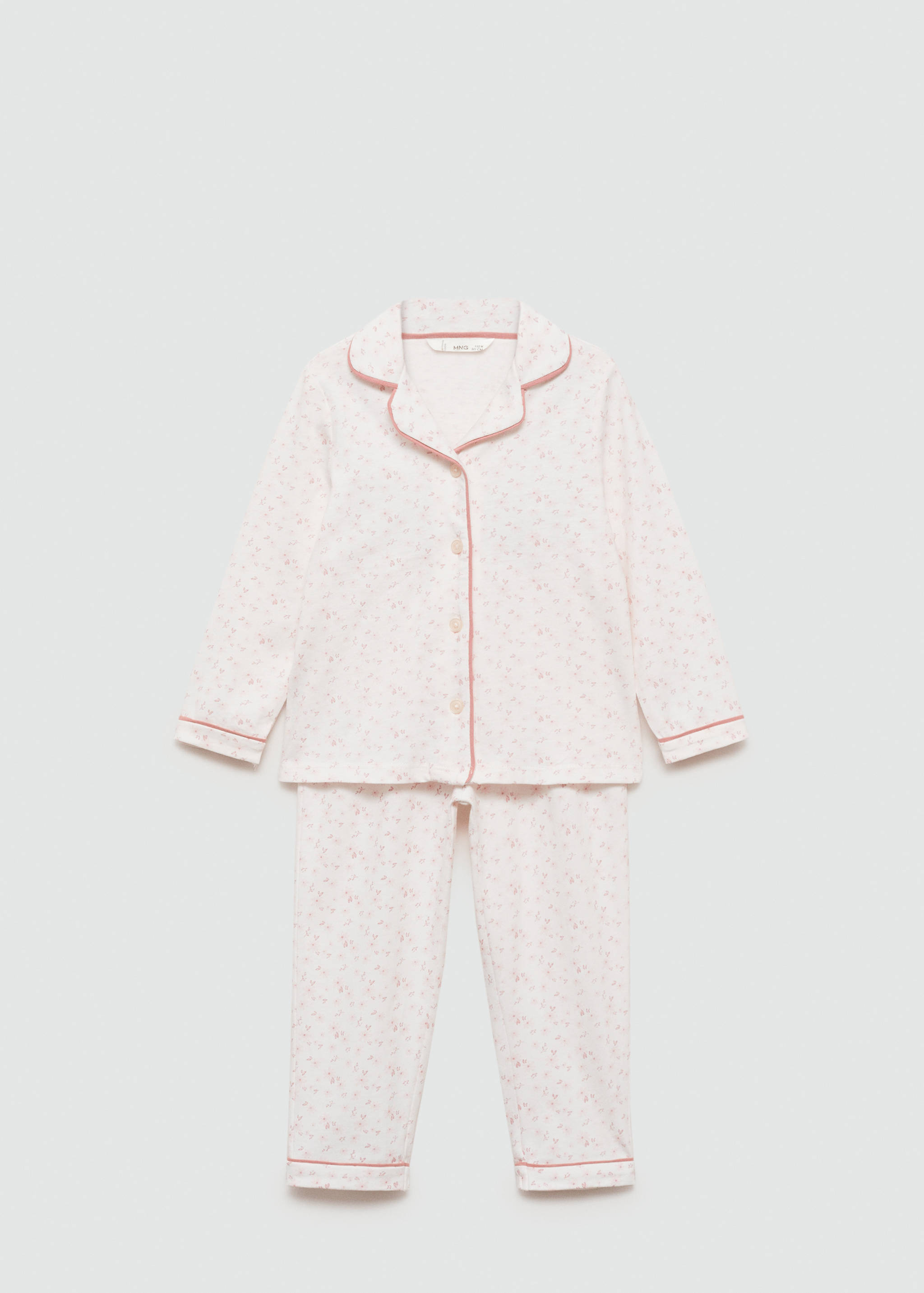 Cotton printed long pyjamas - Article without model