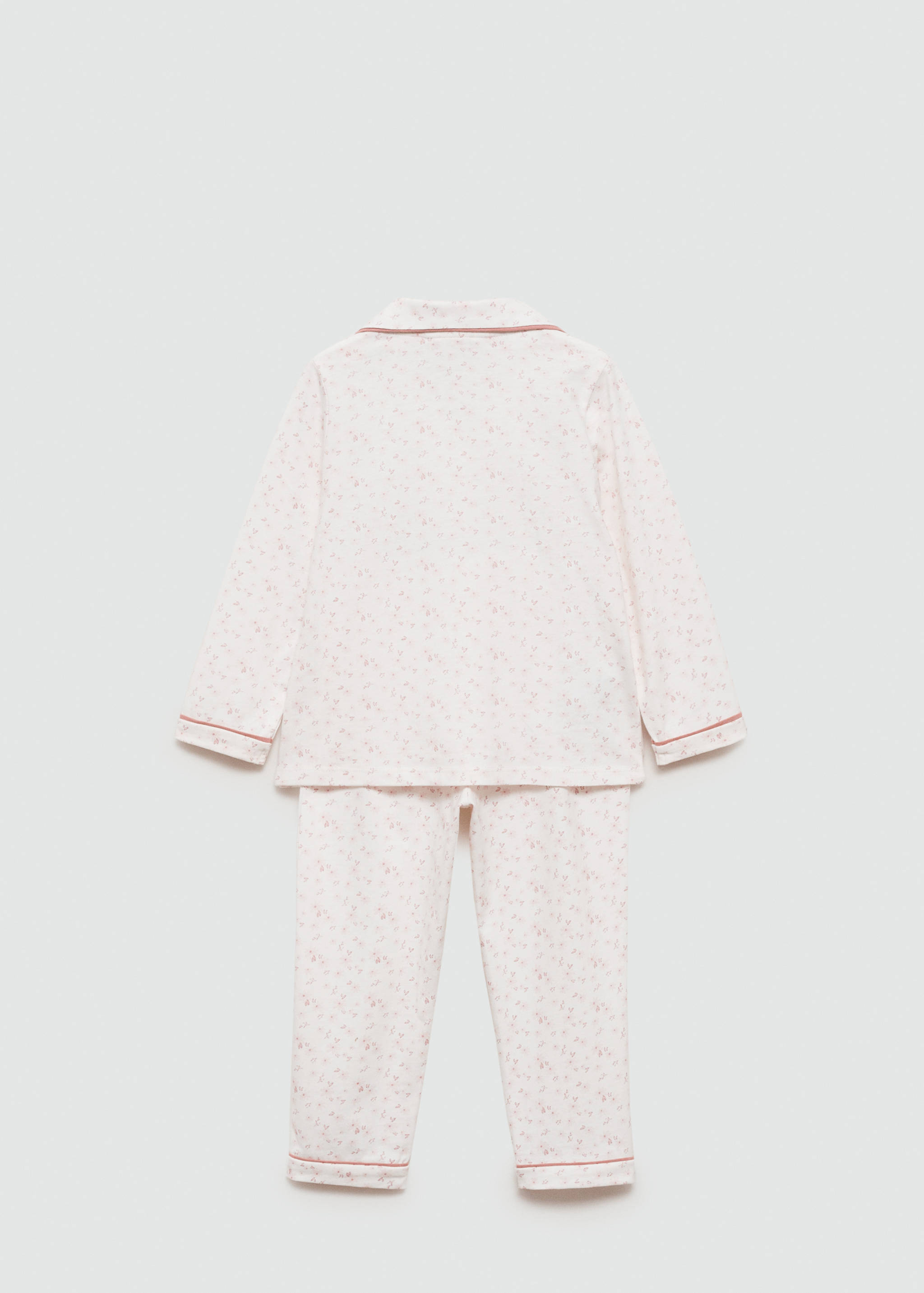 Cotton printed long pyjamas - Reverse of the article