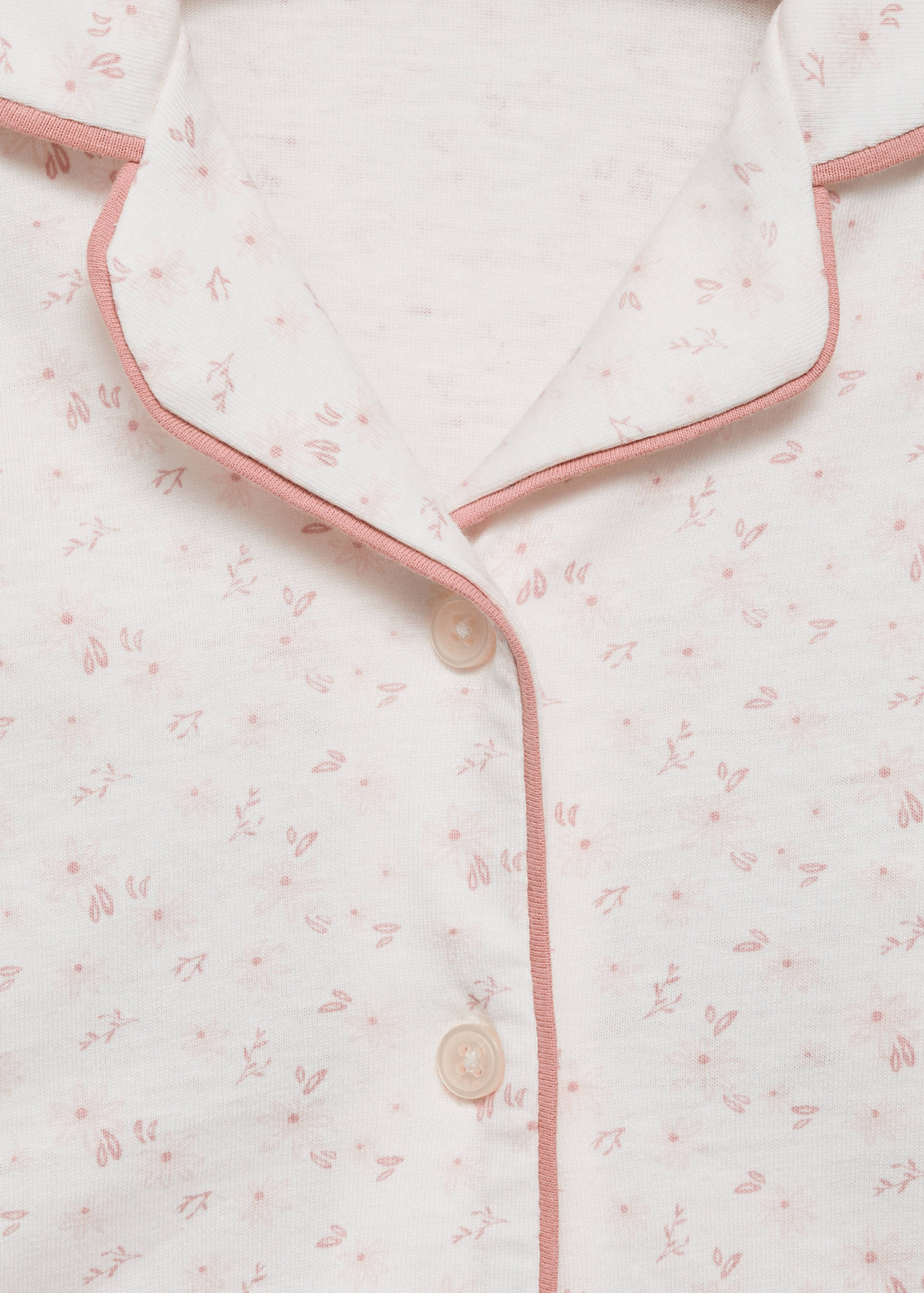 Cotton printed long pyjamas - Details of the article 8