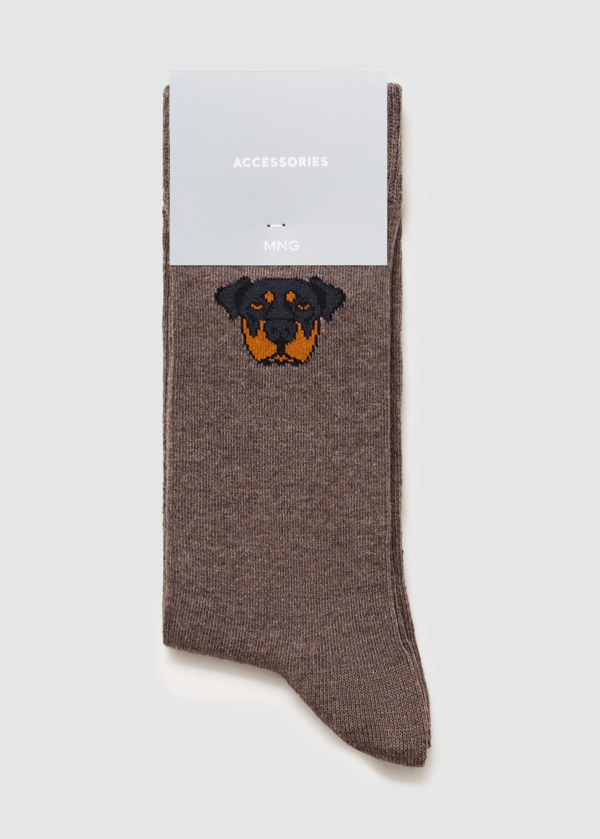 Katoenen sokken met hondenprint - Achterkant van het artikel