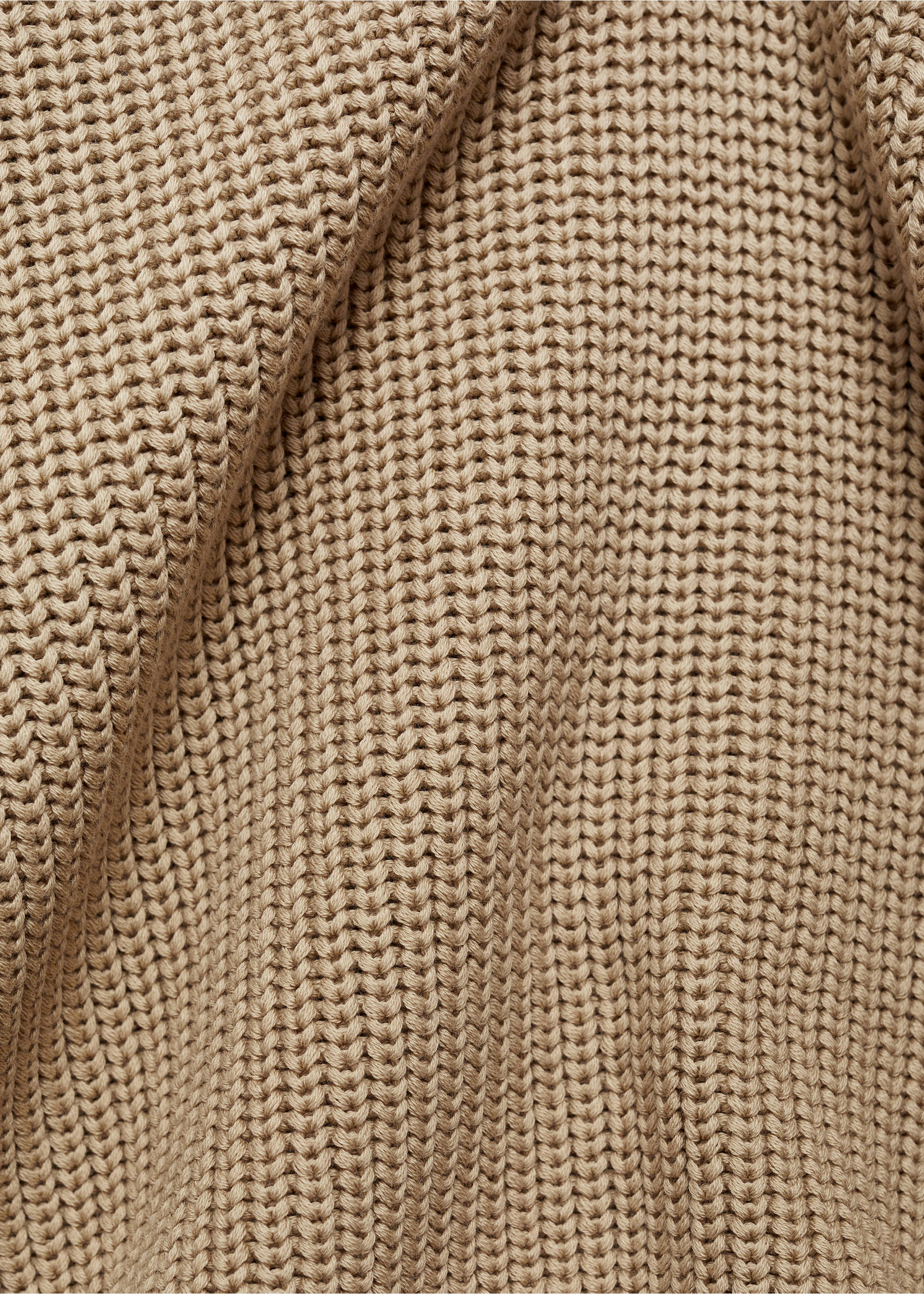 Chunky ribbed polo sweater - Details of the article 0, Light/Pastel Grey. Ref: 77034446-00.
