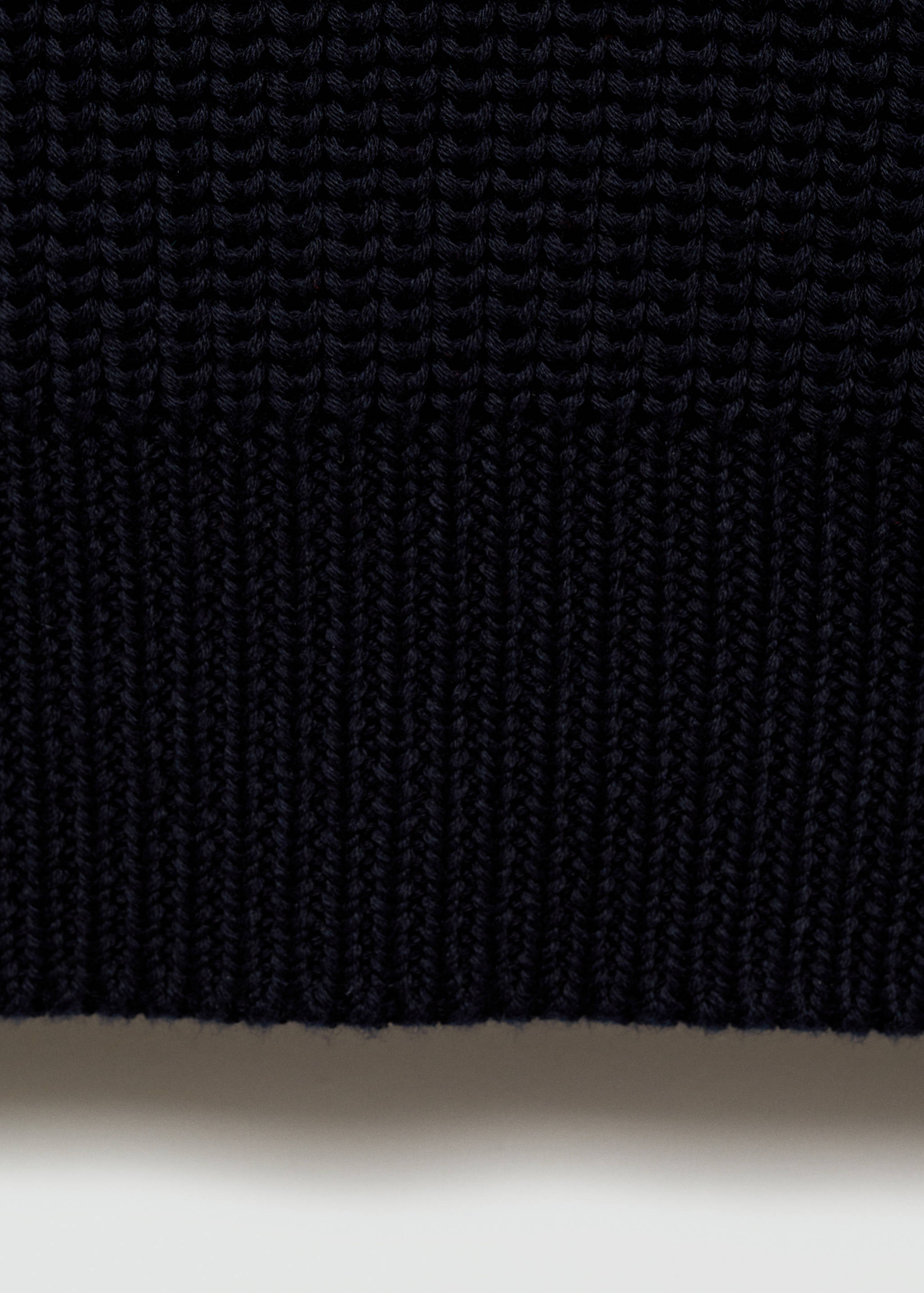 Chunky ribbed polo sweater - Details of the article 0