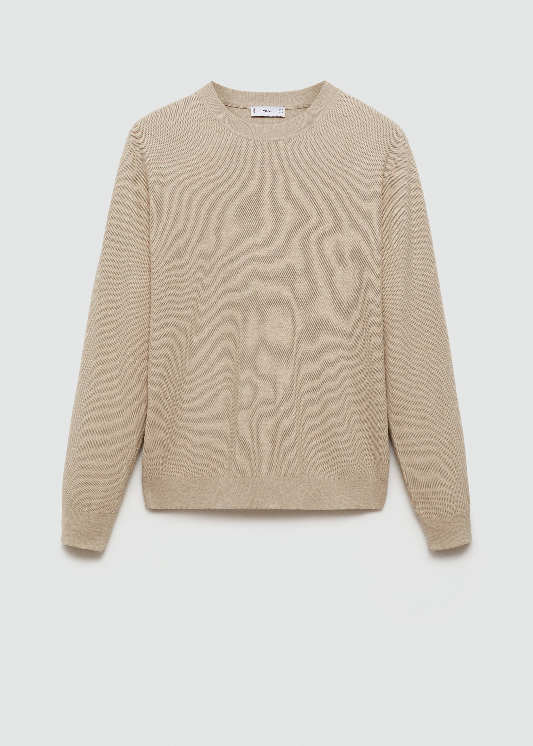 Fine-knit cotton sweater - Article without model