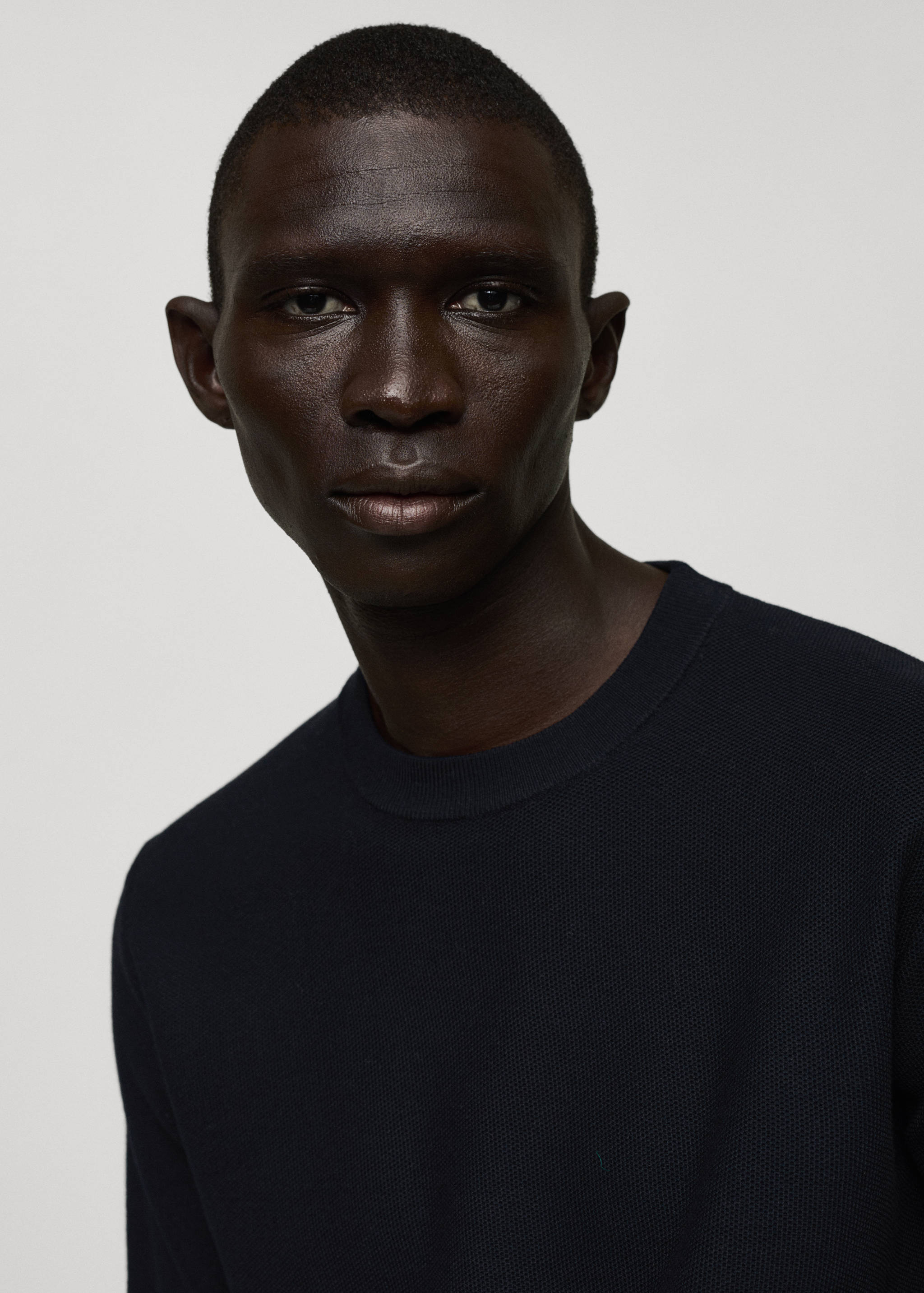 Fine-knit cotton sweater - Details of the article 1