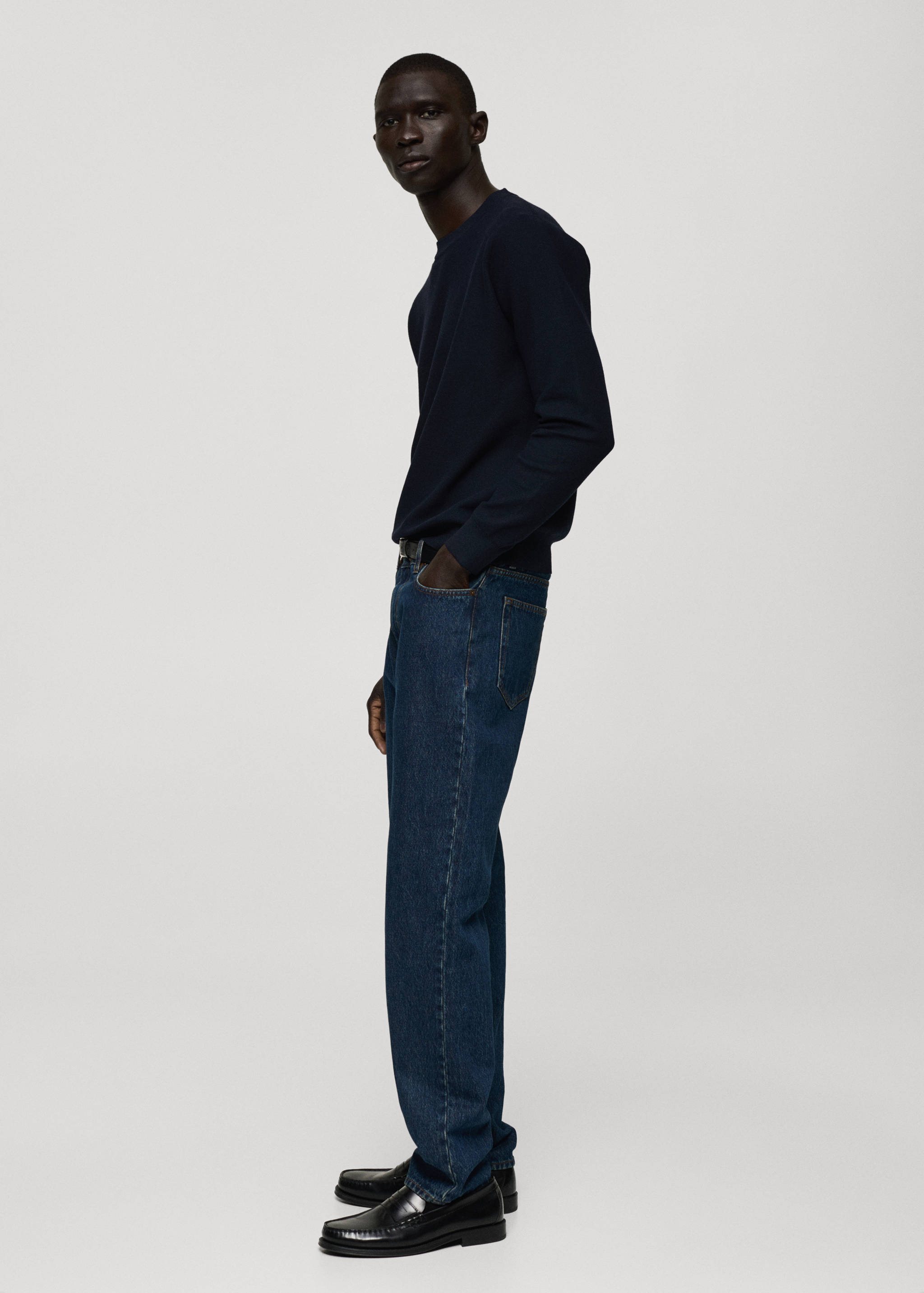 Fine-knit cotton sweater - Details of the article 2