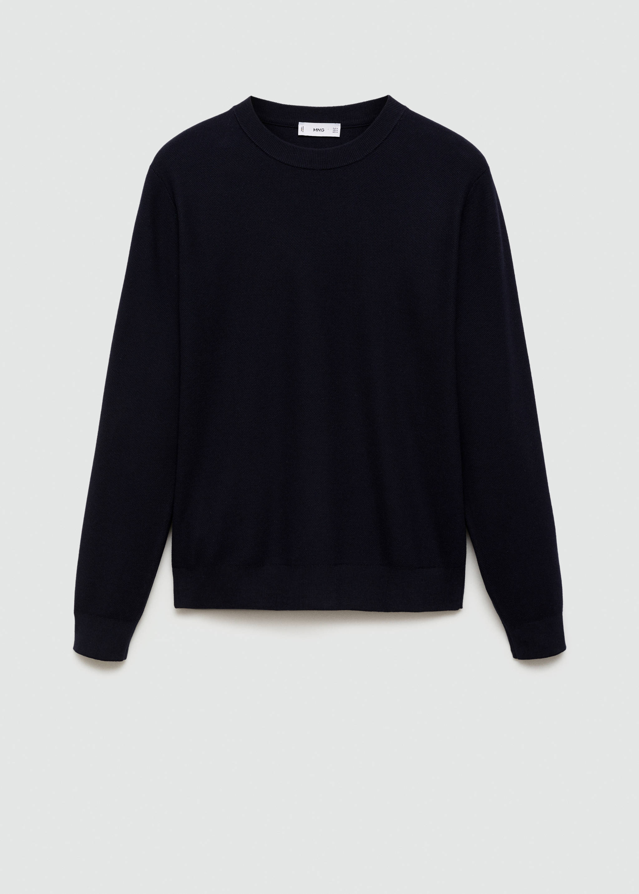 Fine-knit cotton sweater - Article without model