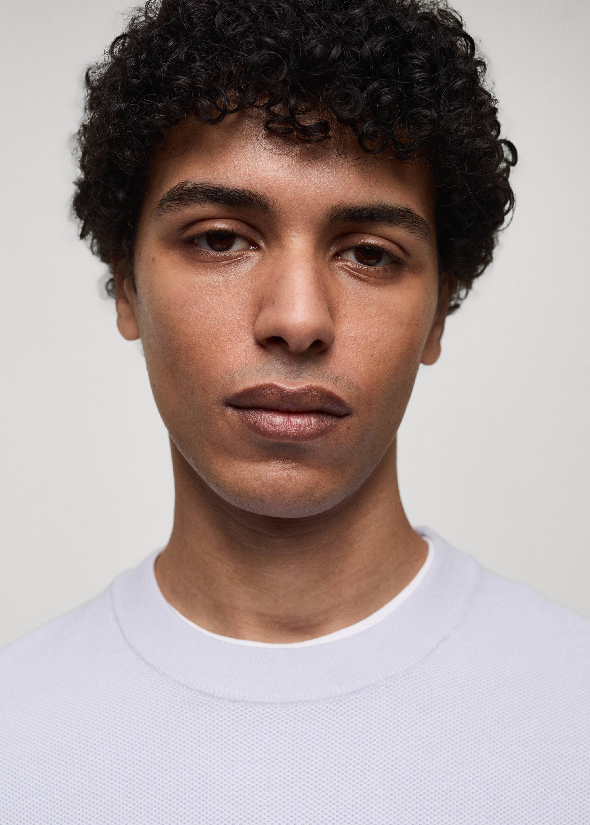 Fine-knit cotton sweater - Details of the article 1