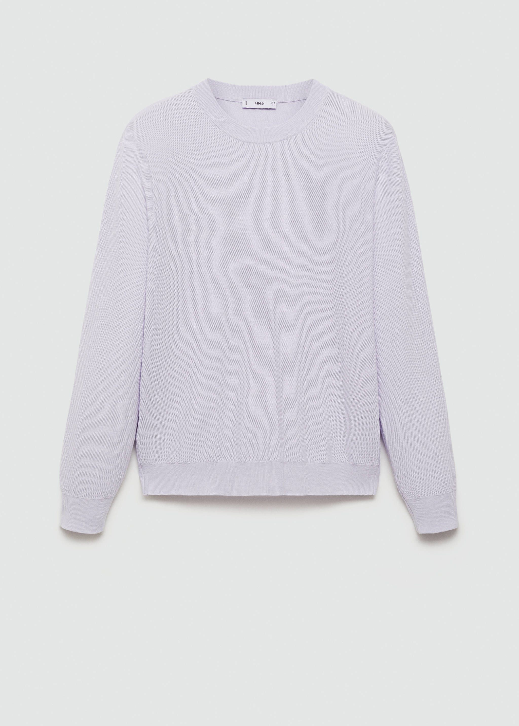 Fine-knit cotton sweater - Article without model