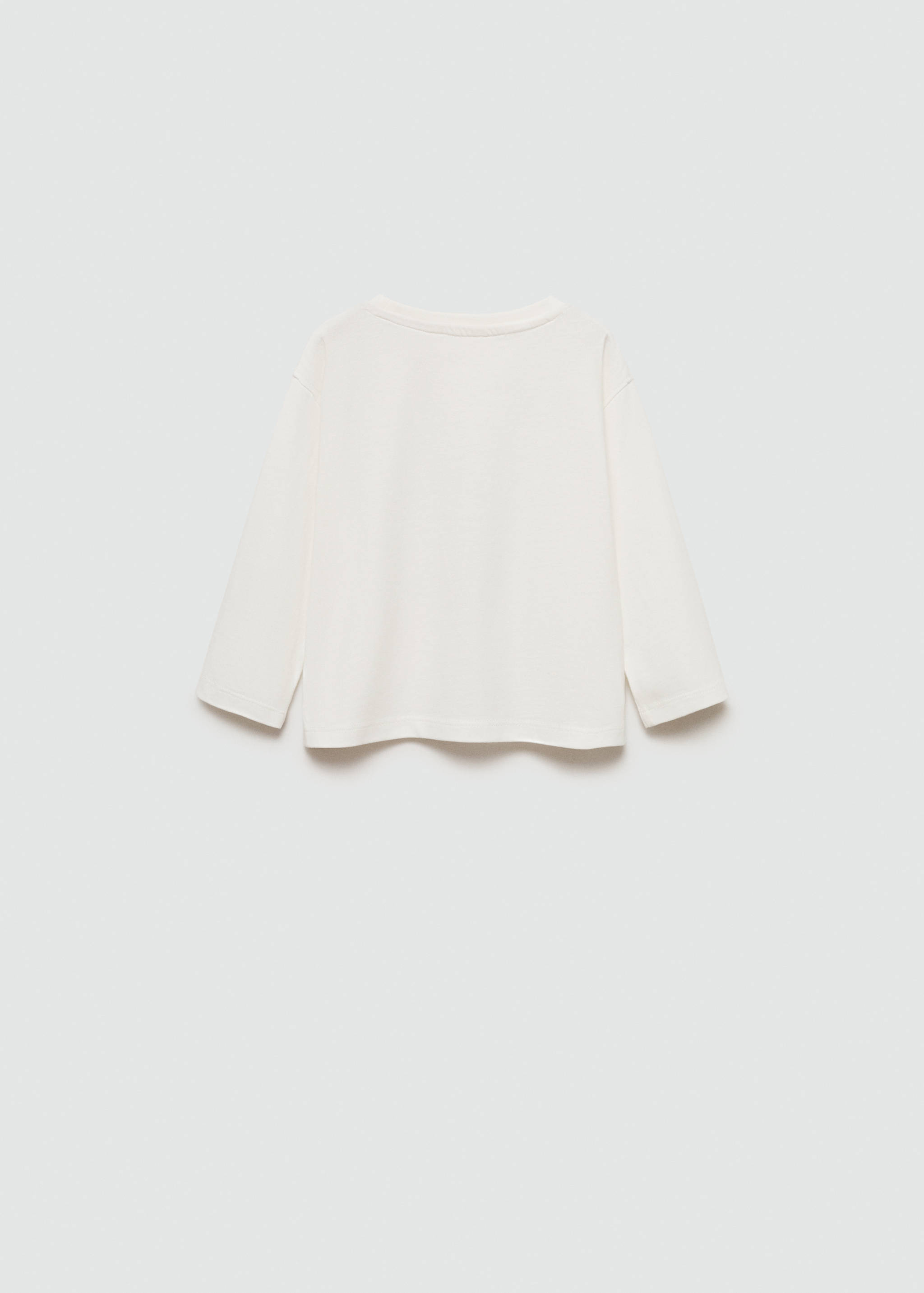 Printed cotton-blend T-shirt - Reverse of the article