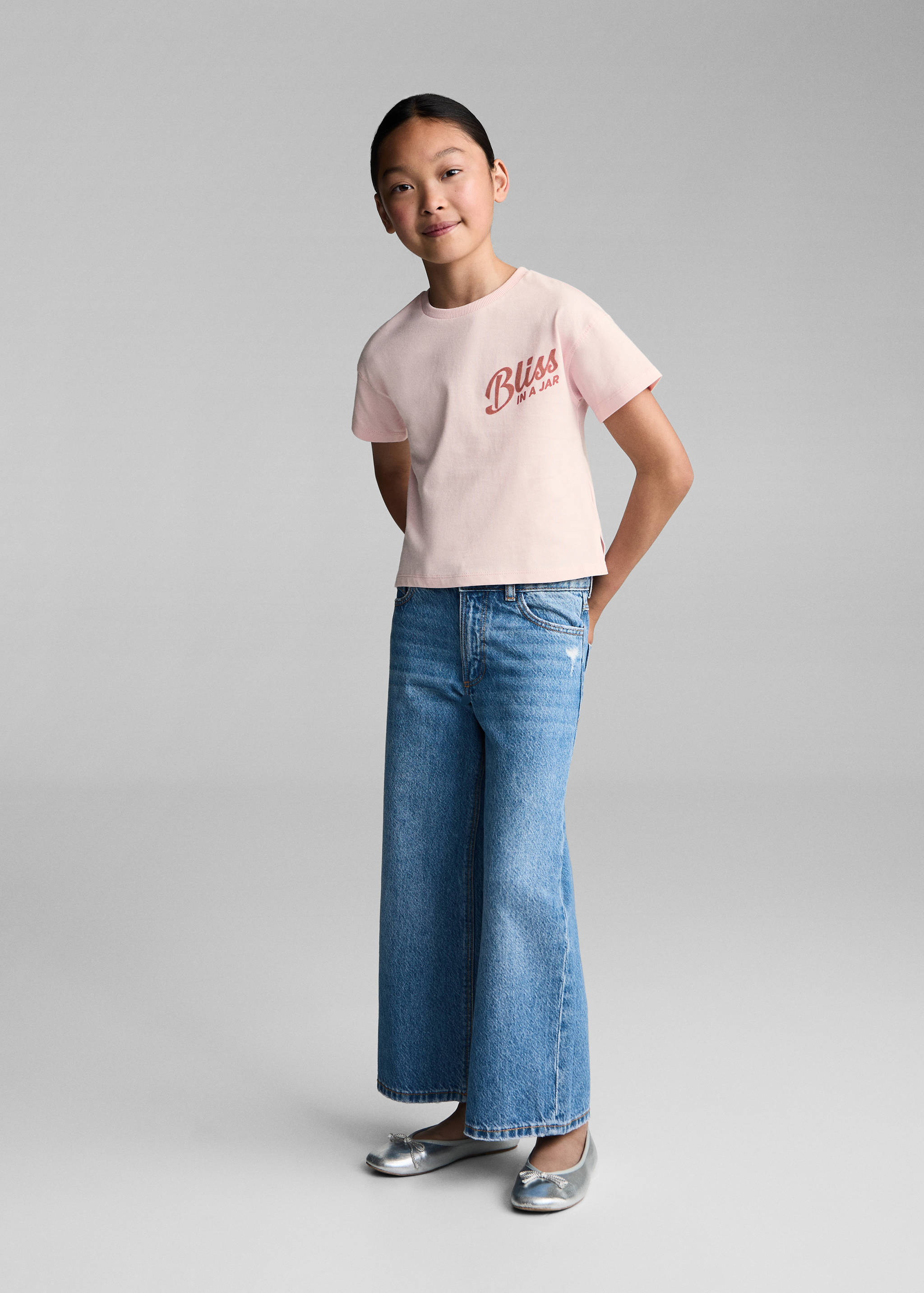 Printed cotton-blend T-shirt - General plane