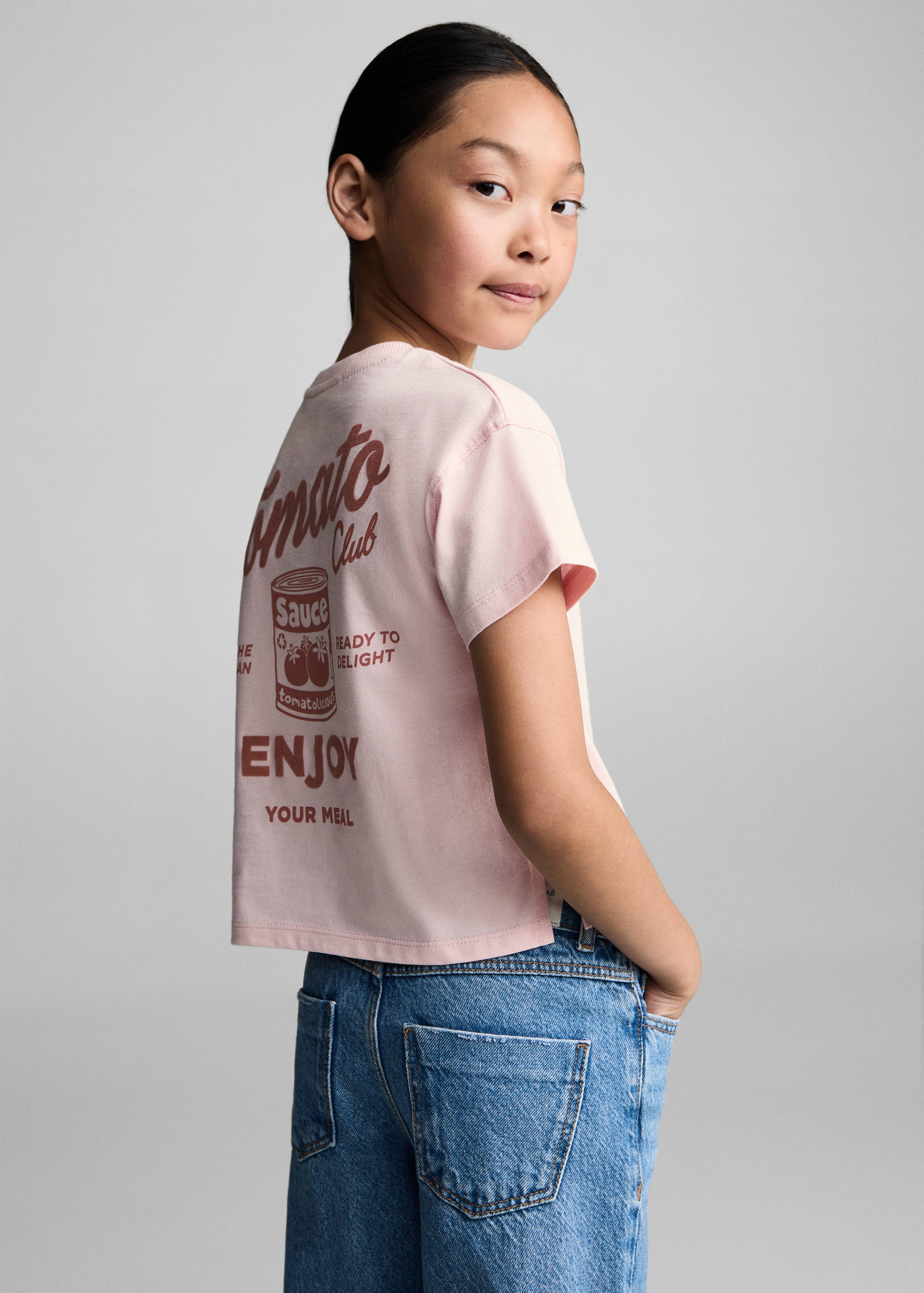 Printed cotton-blend T-shirt - Medium plane