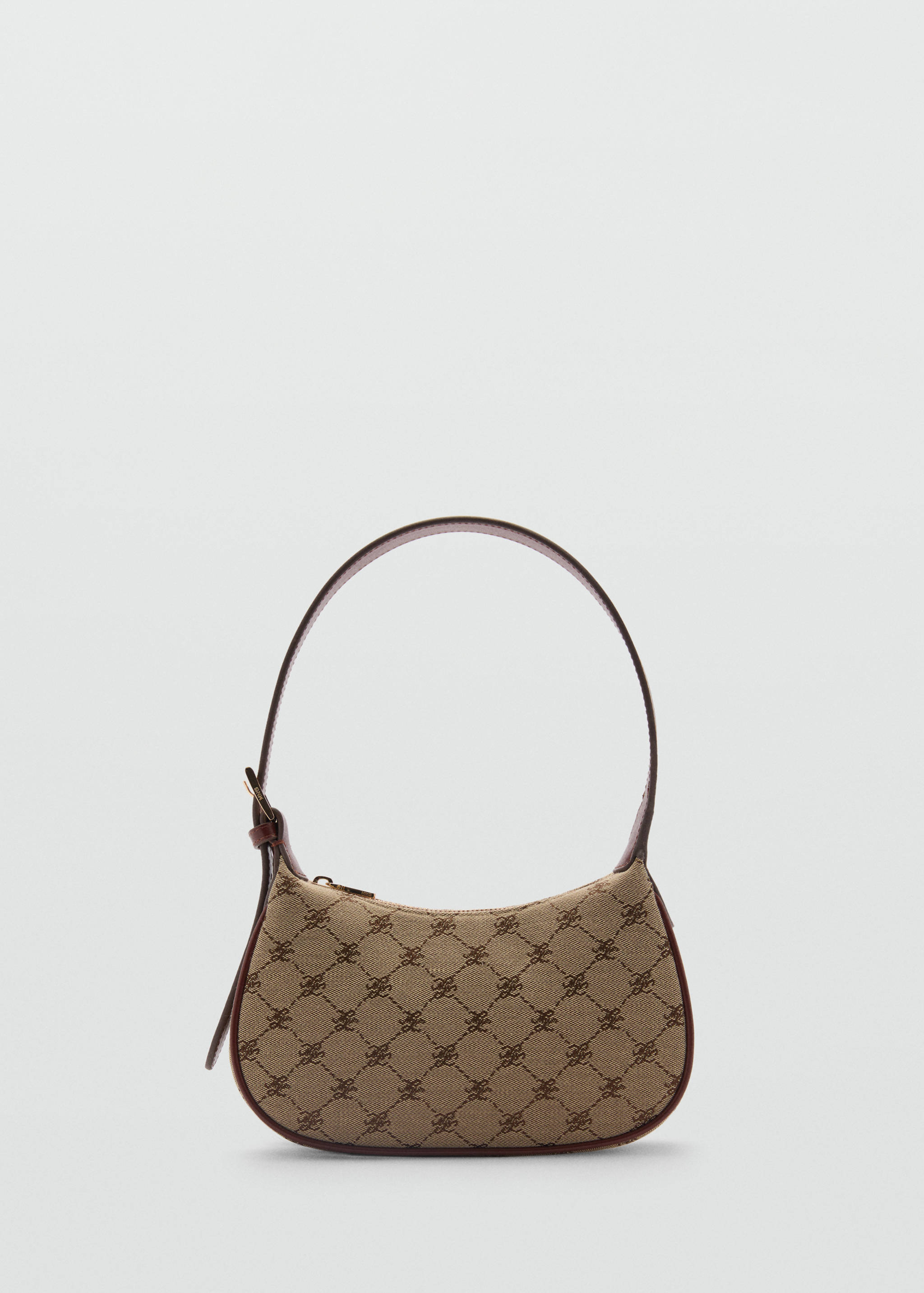 حقيبة كتف مطبوعة بشعار - منتج دون نموذج