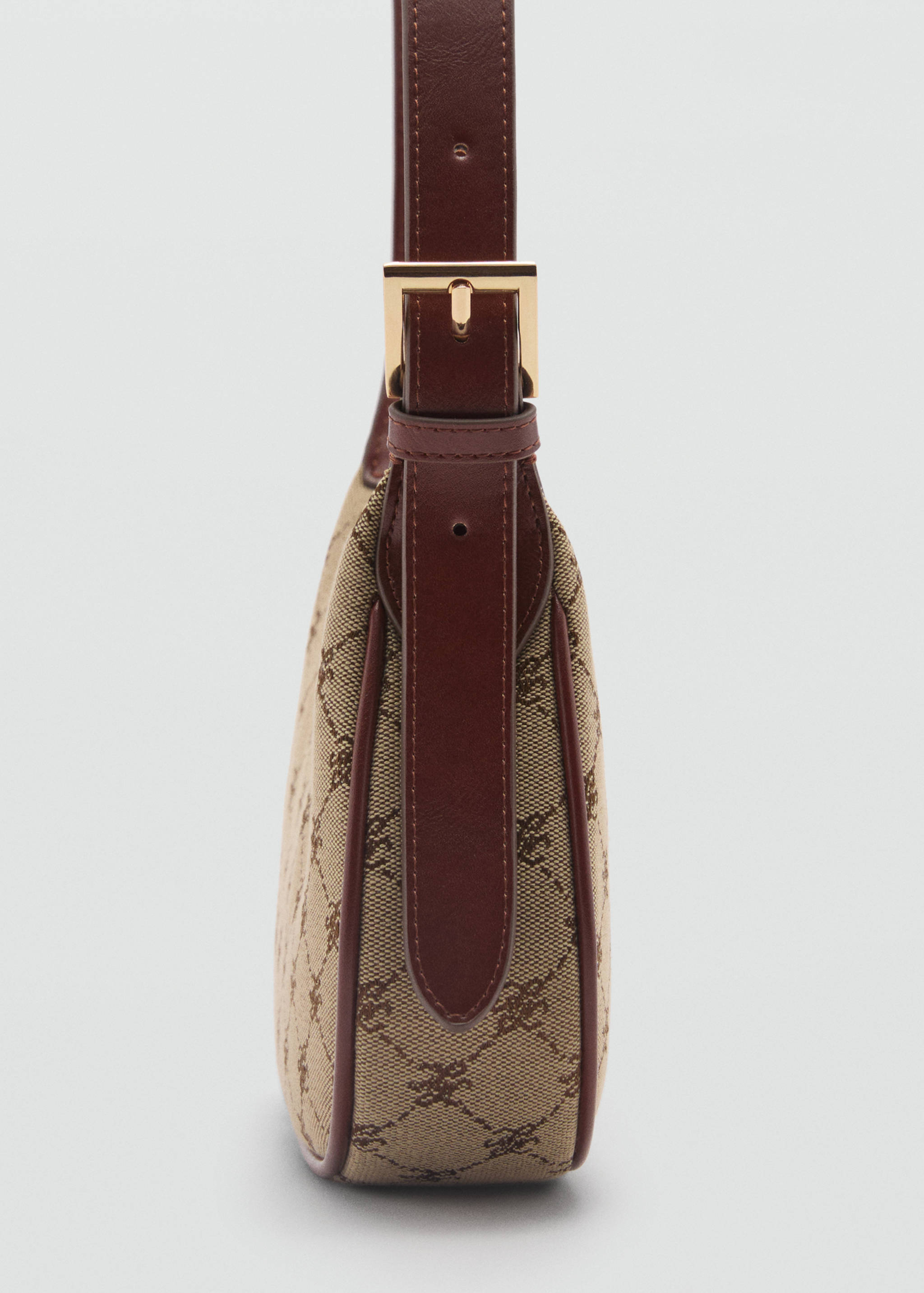 حقيبة كتف مطبوعة بشعار - تفاصيل المنتج 1