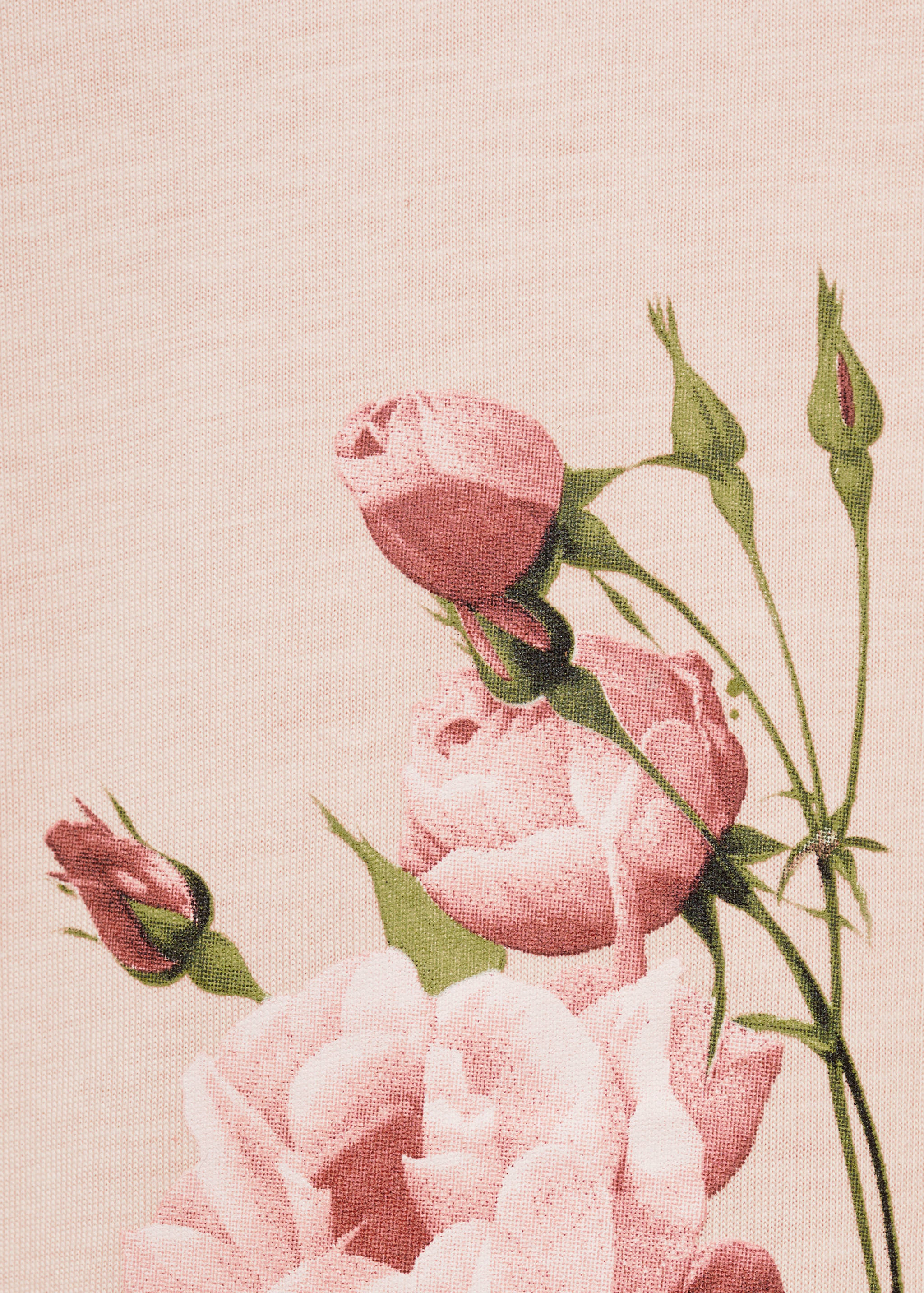 Floral-print cotton t-shirt - Details of the article 0