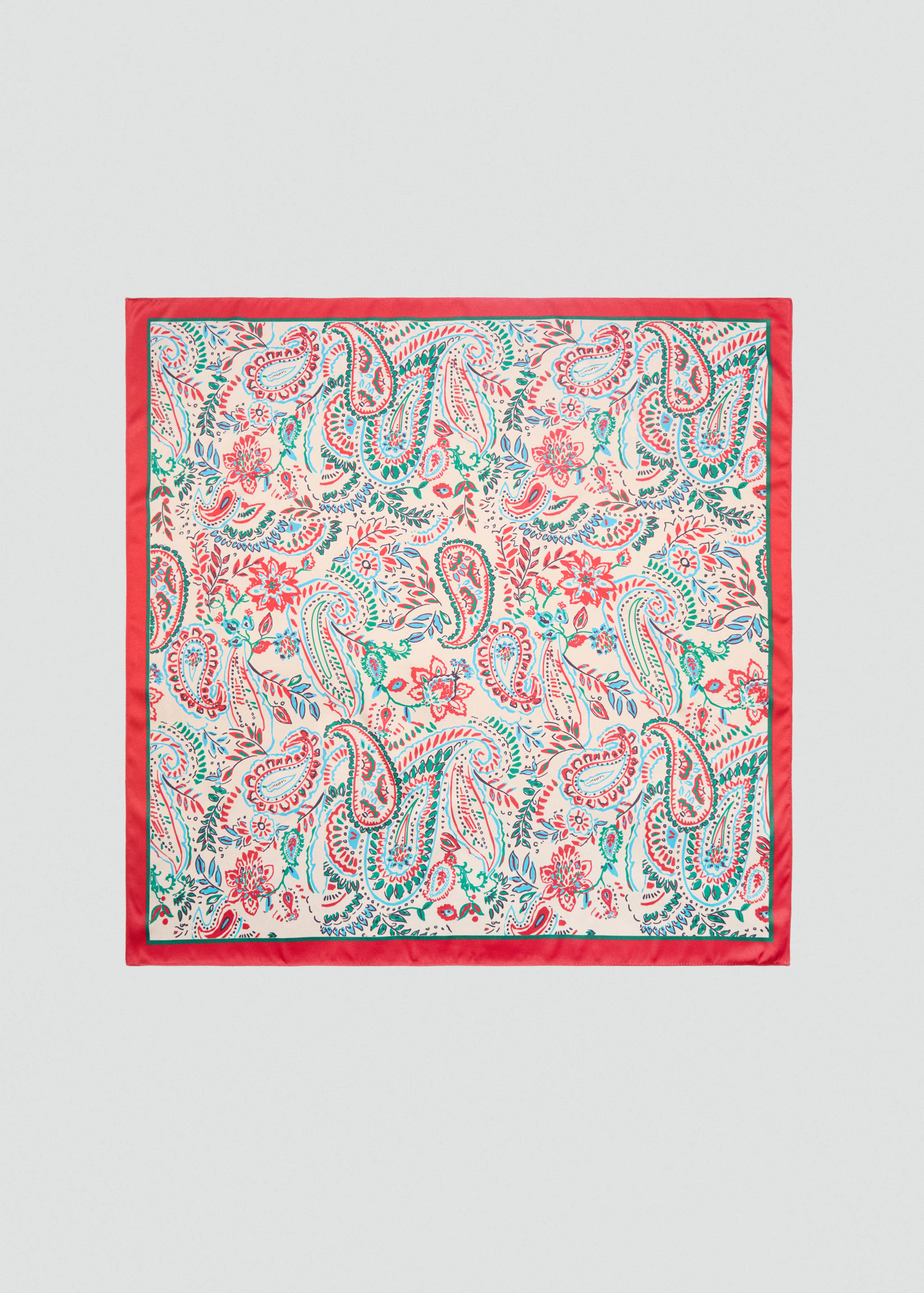 Printed satin scarf - Article without model