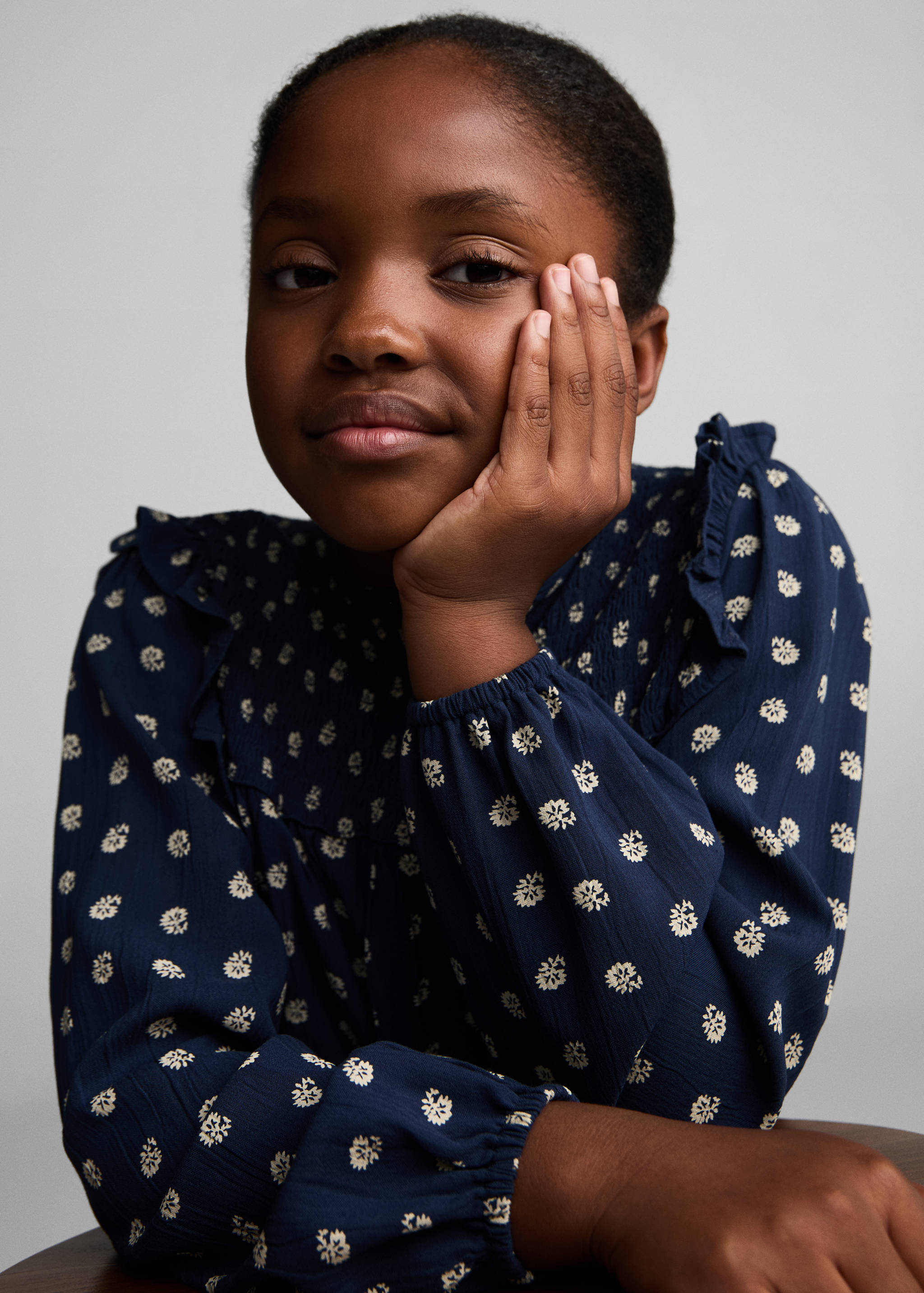 Floral ruffled dress - Details of the article 1