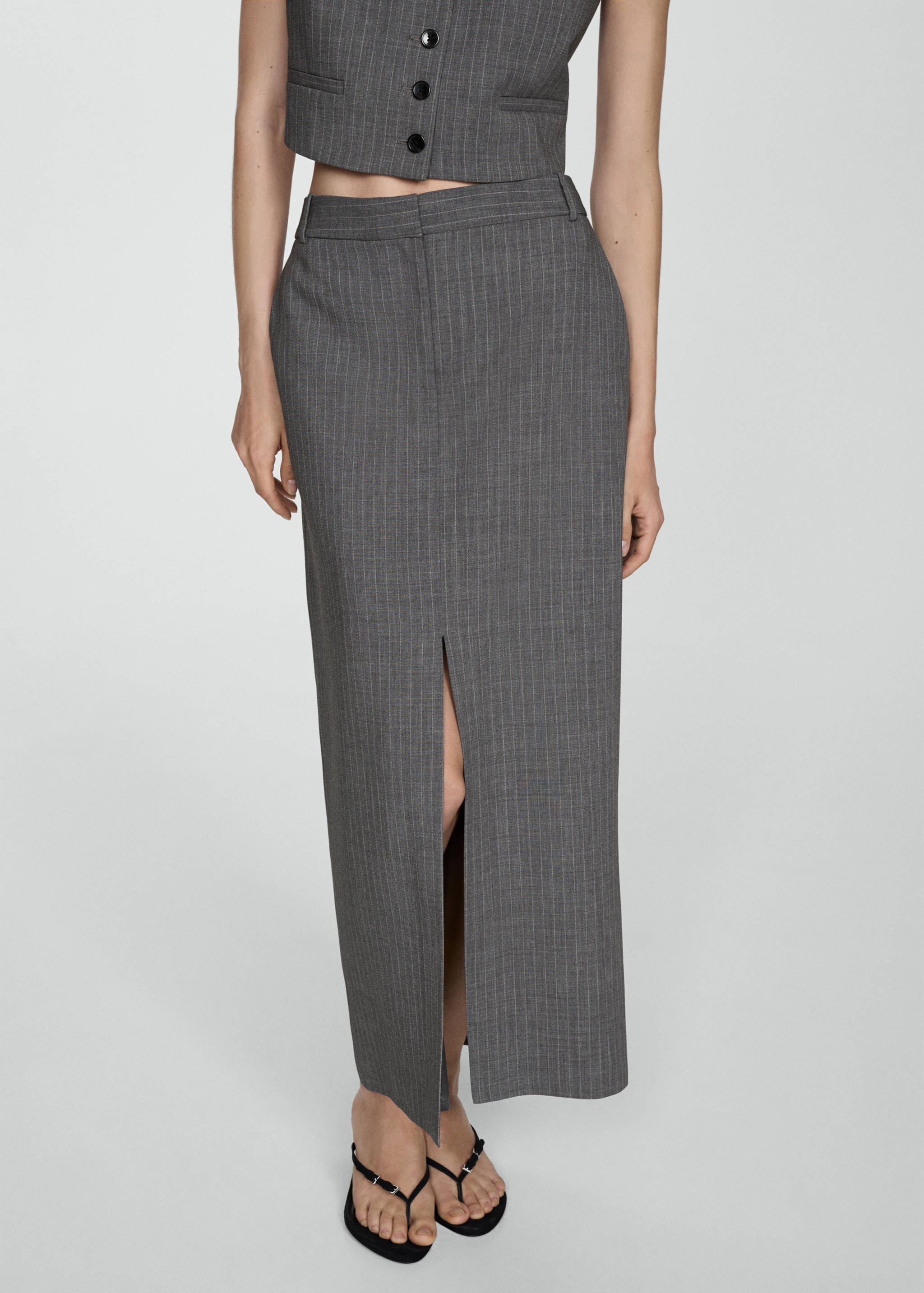 Pinstripe suit skirt - Medium plane