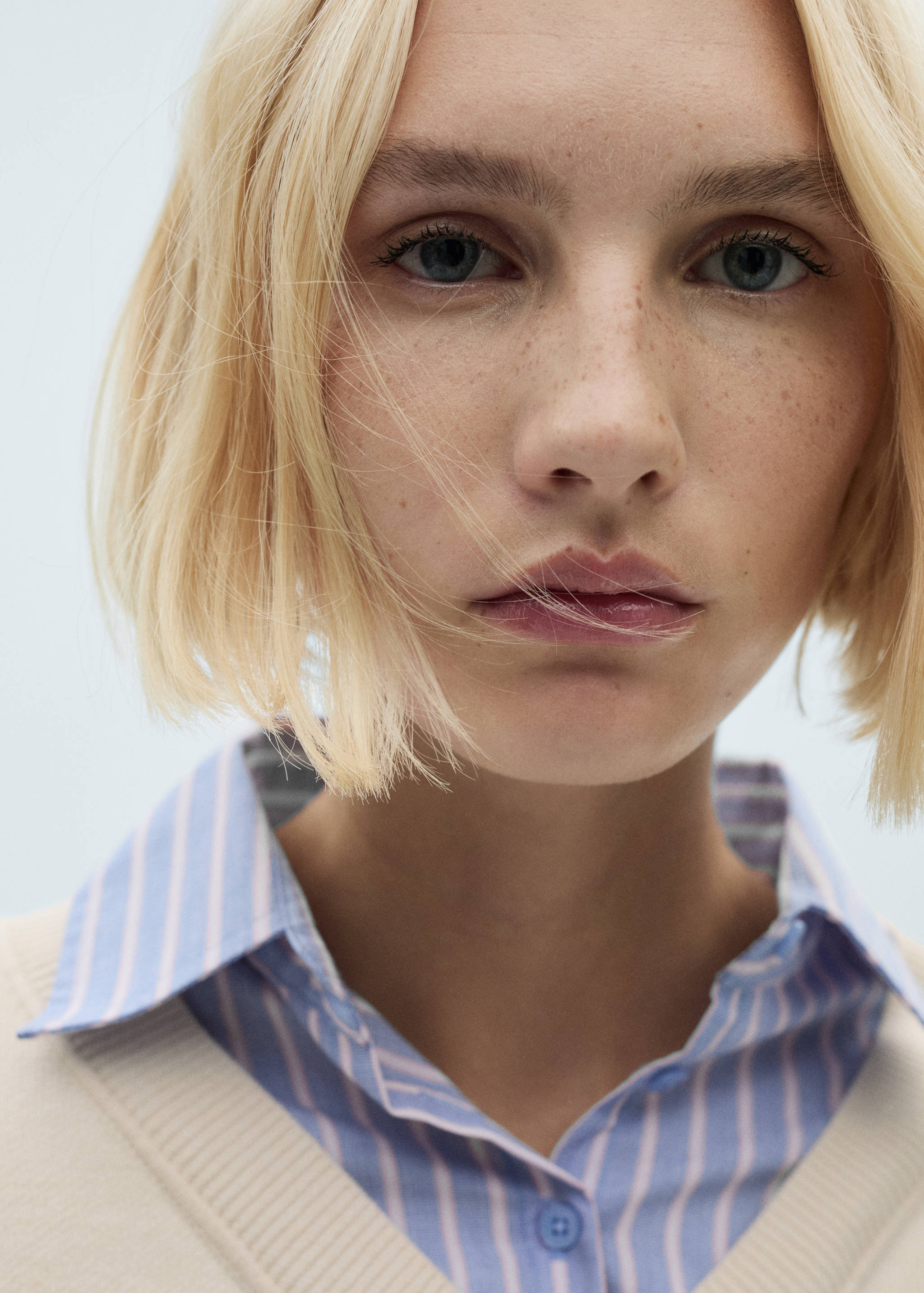 Combined shirt sweater - Details of the article 1