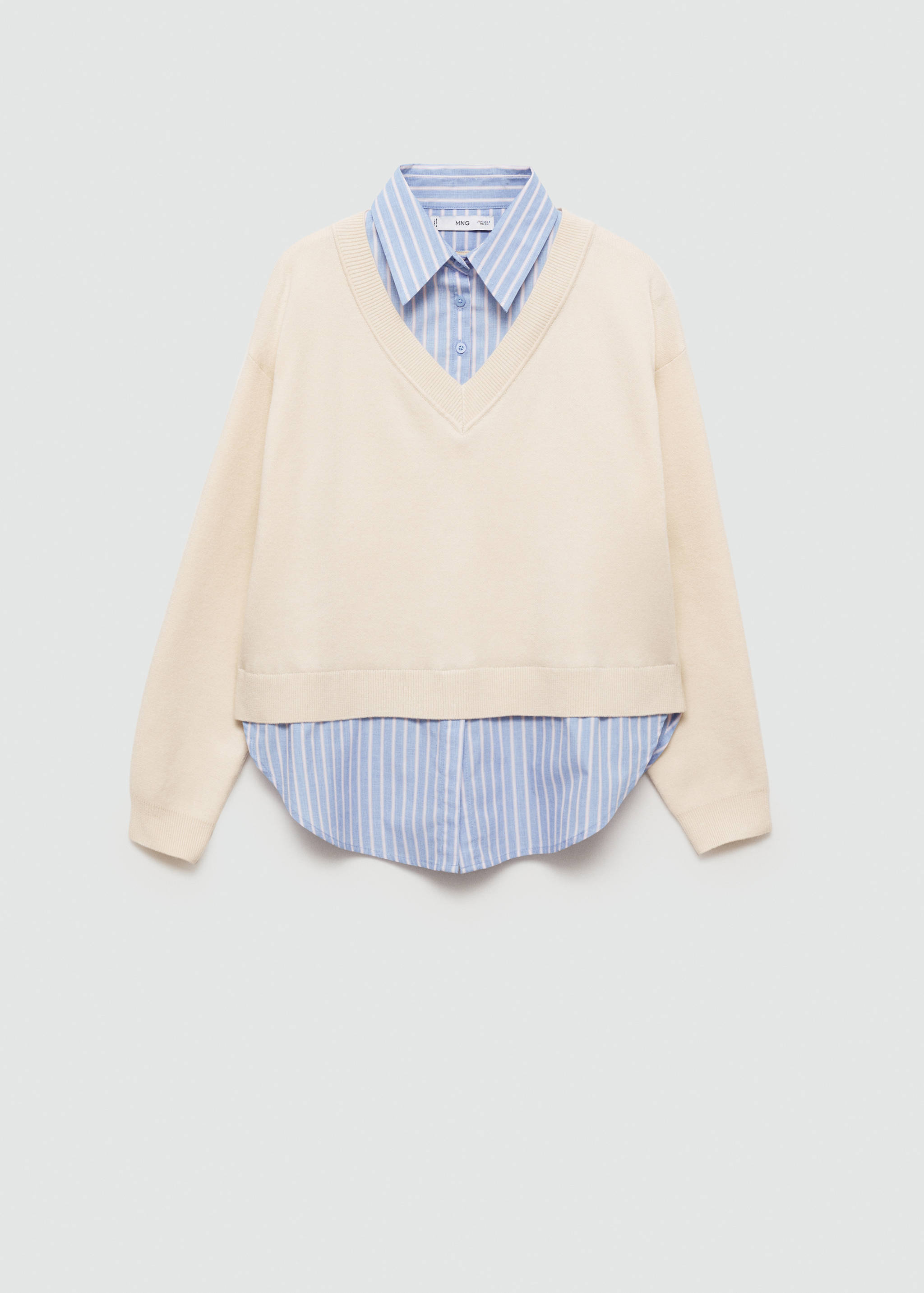 Pull-over chemise combiné - Article sans modèle